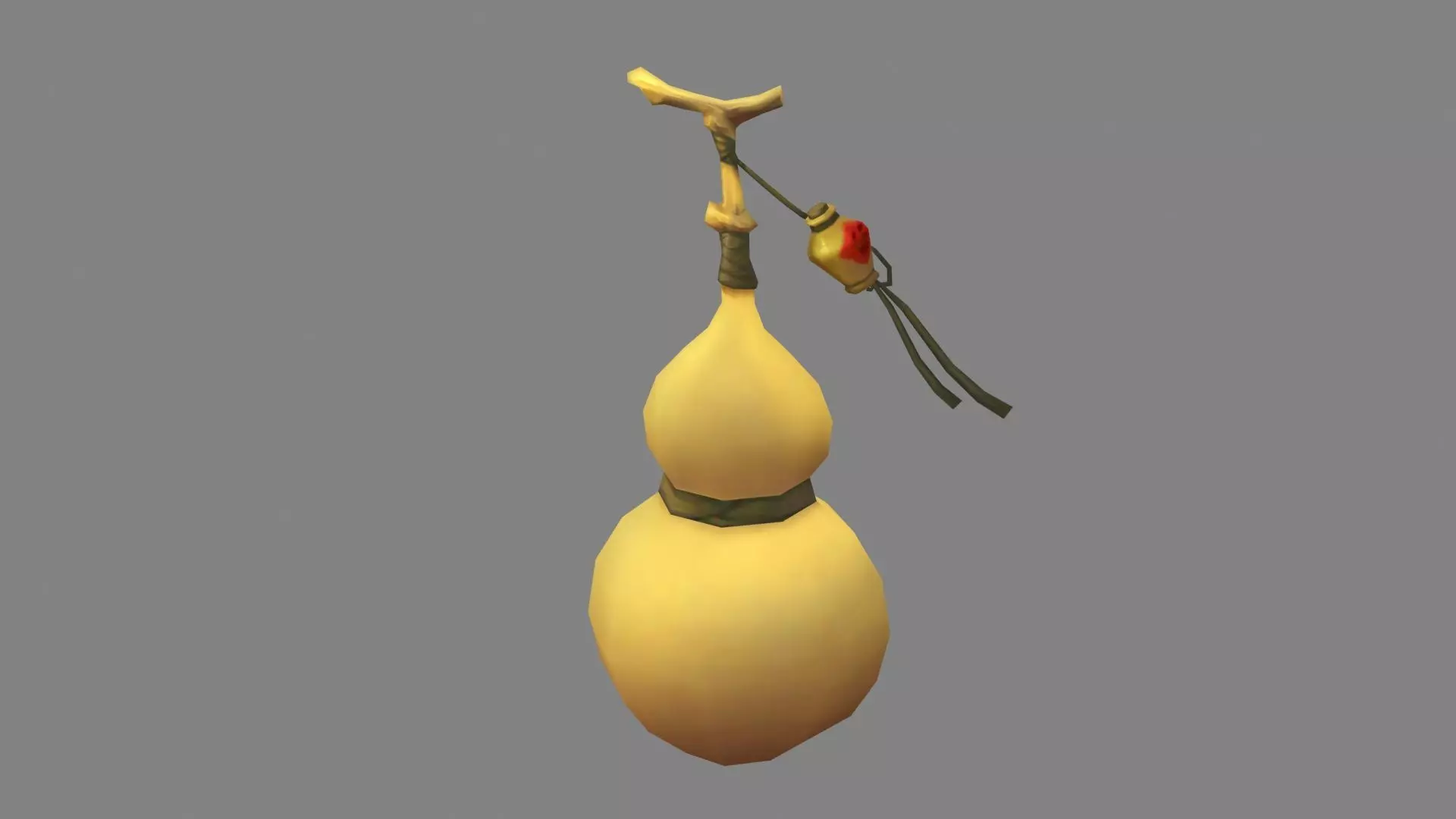 Cartoon Gourd Low-poly 3D model