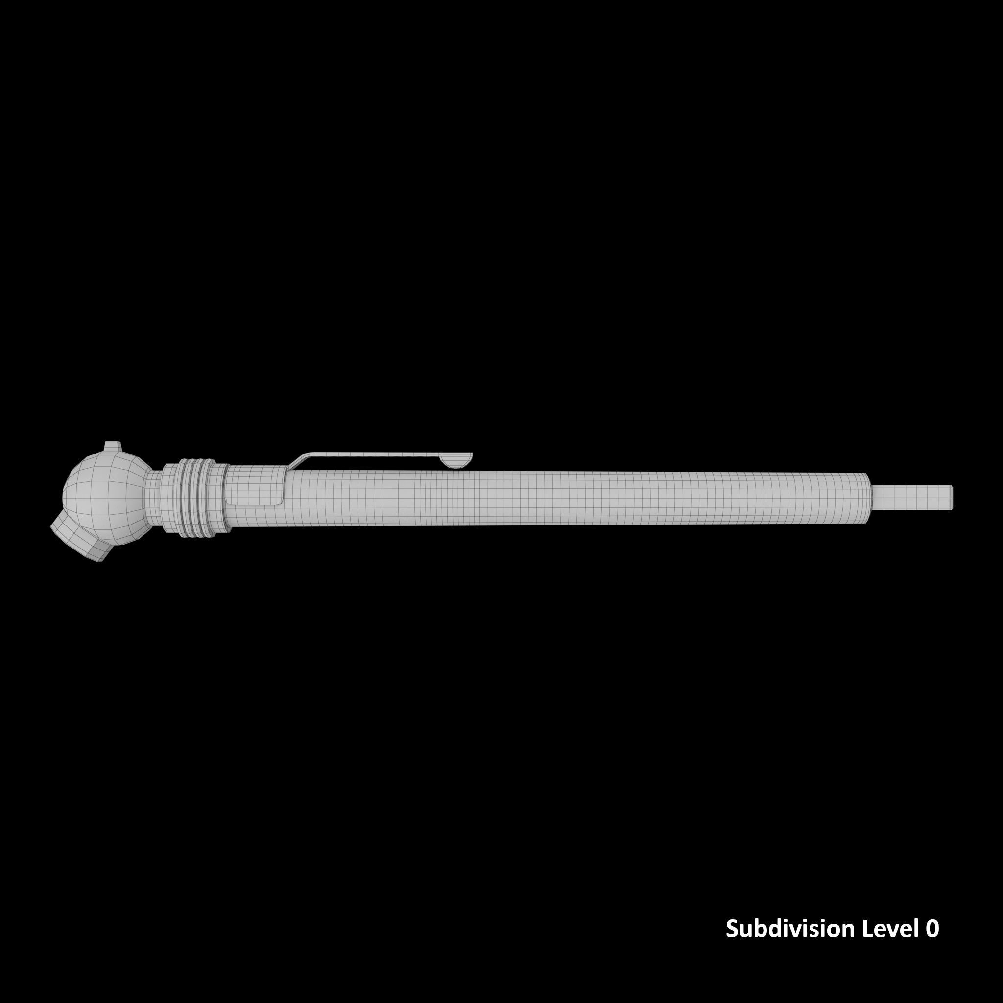 SO Gauge Tire Pressure Pencil PGP20 Low-poly 3D model_8