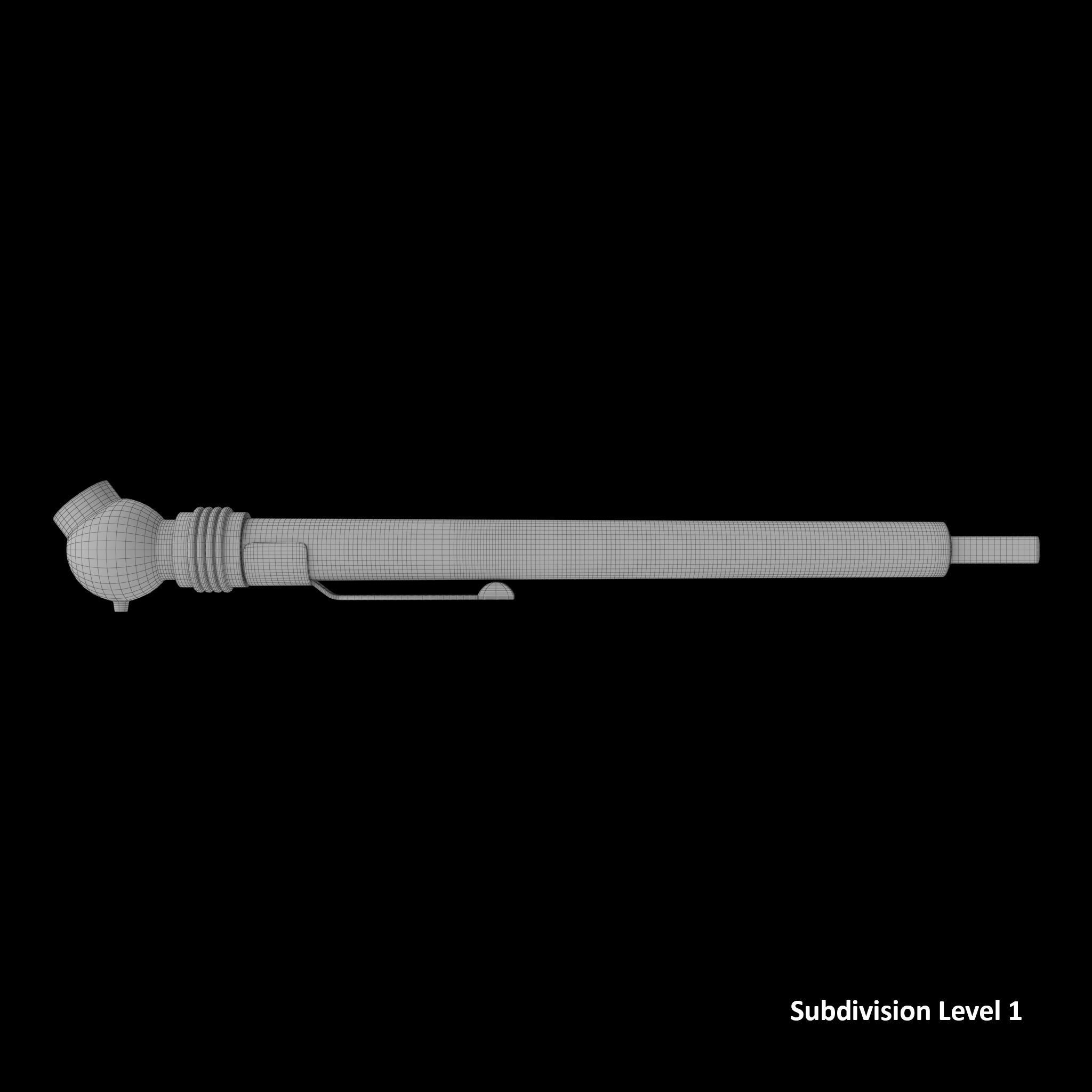 SO Gauge Tire Pressure Pencil PGP20 Low-poly 3D model_23