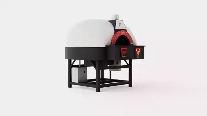 Valoriani ROTATION 120 gas-fired professional oven Low-poly 3D model