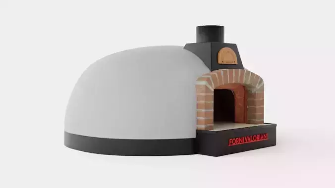 Valoriani 120 Hobby wood-fired pizza oven Low-poly 3D model