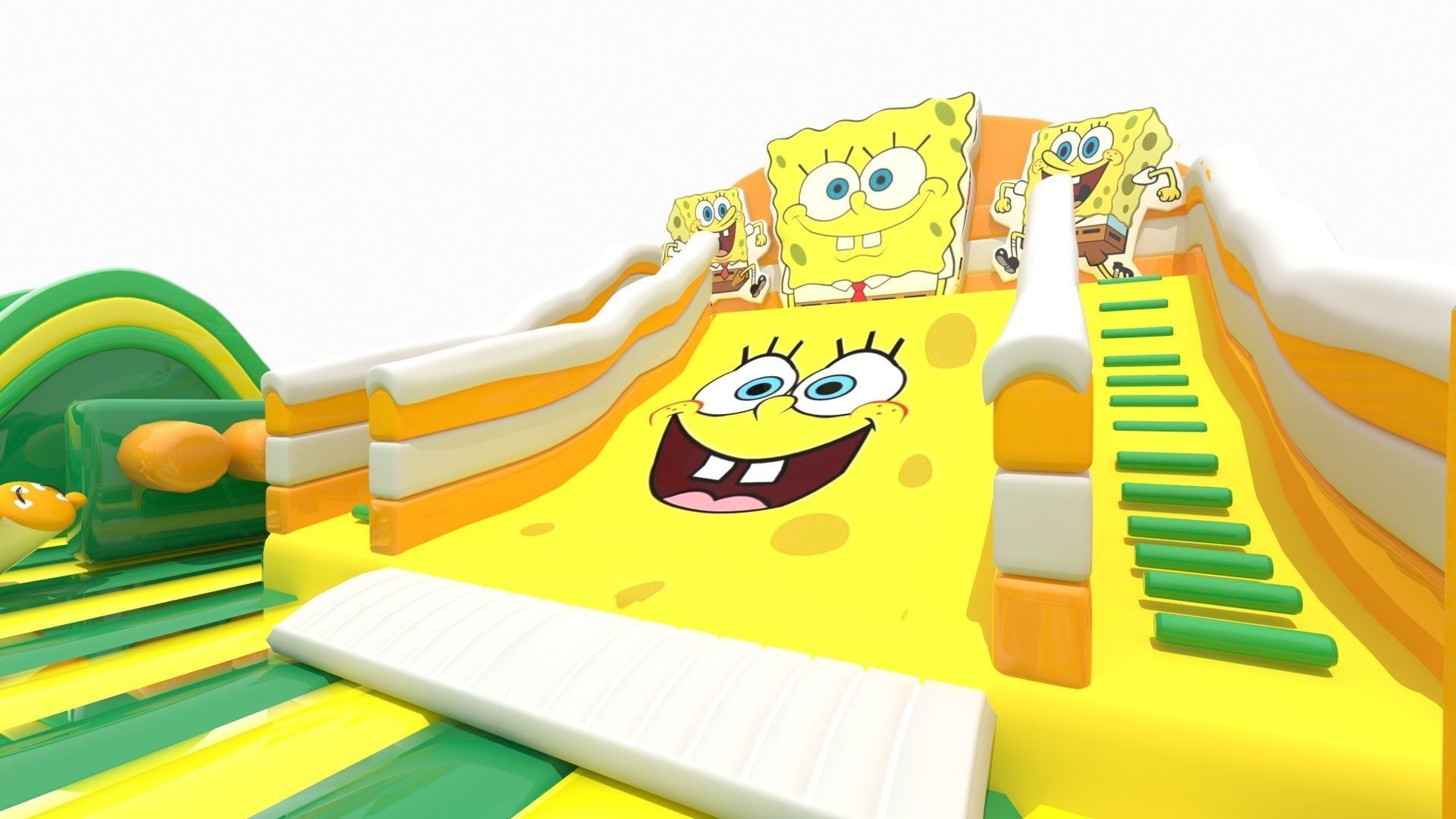 SpongeBob SquarePants Bouncy Castle 3D model_5