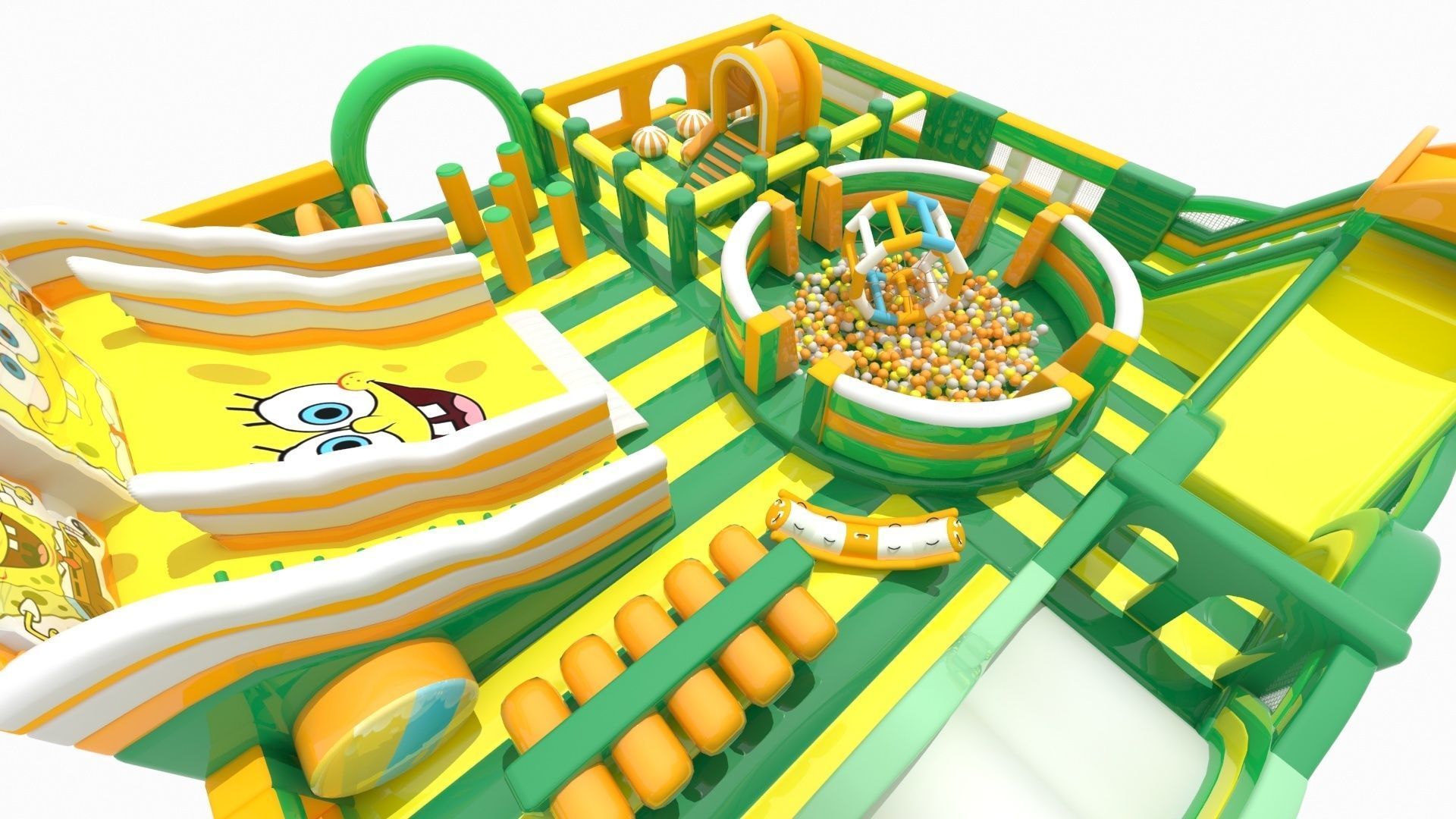 SpongeBob SquarePants Bouncy Castle 3D model_6