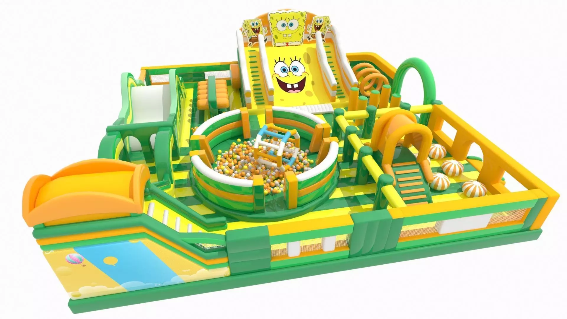 SpongeBob SquarePants Bouncy Castle 3D model_0