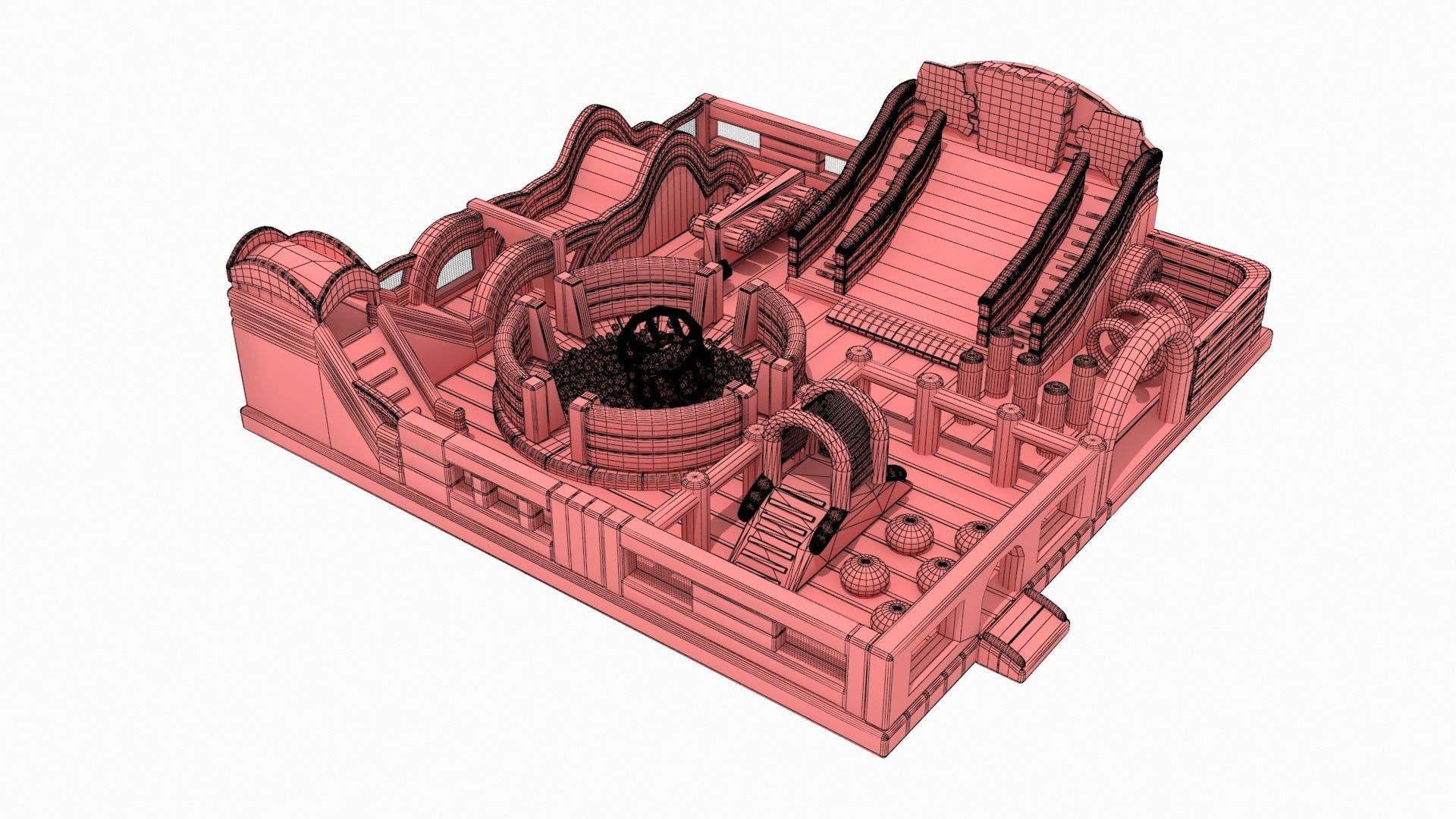 SpongeBob SquarePants Bouncy Castle 3D model_7
