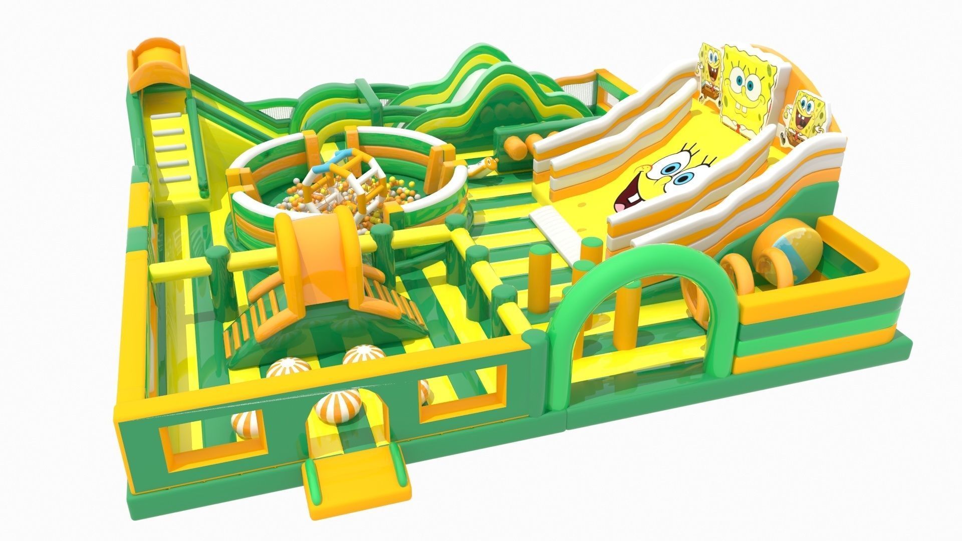 SpongeBob SquarePants Bouncy Castle 3D model_2