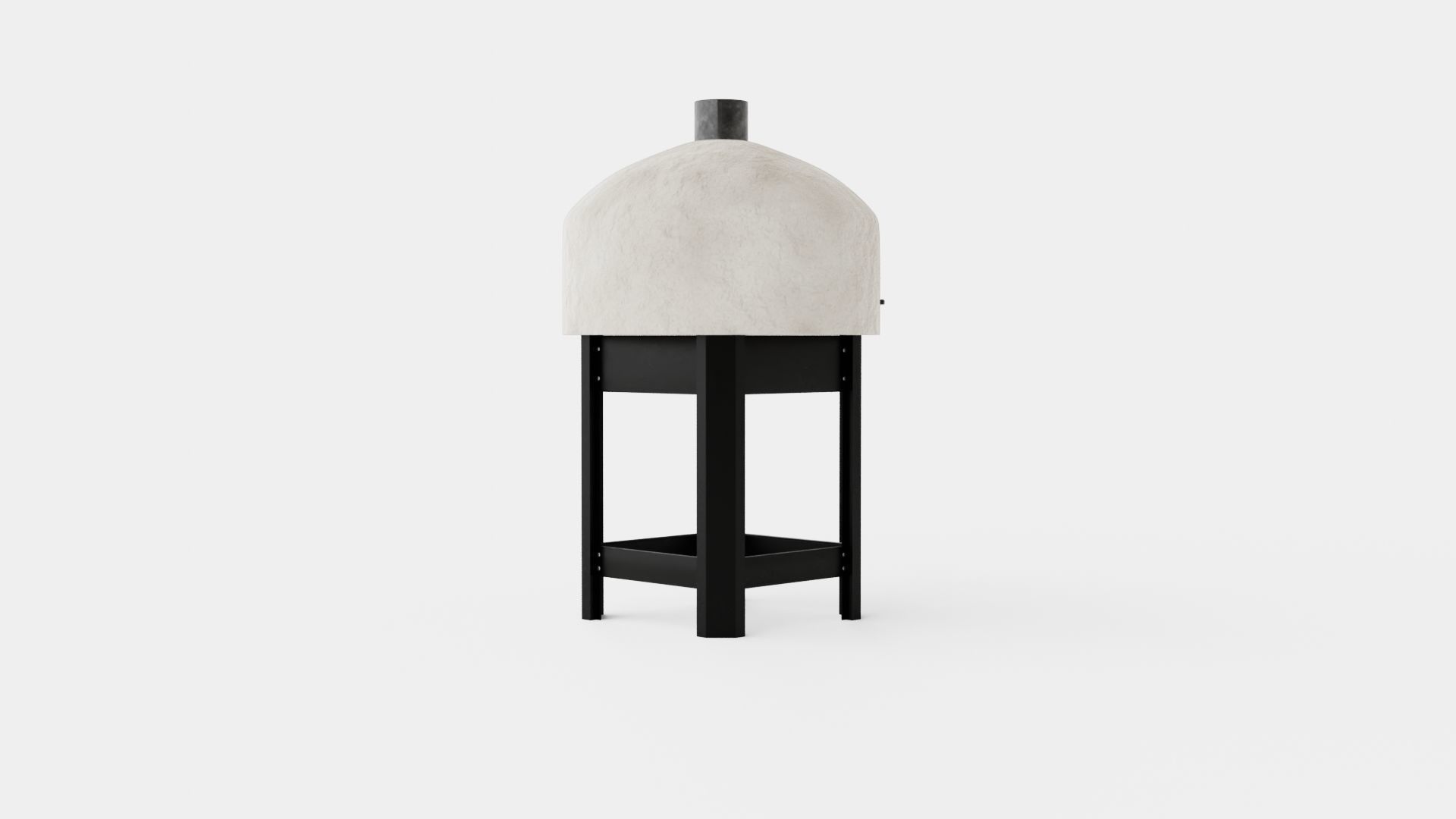 Modenzo 80 - Neapolitan Pizza oven built in biscotto brick Low-poly 3D model_3