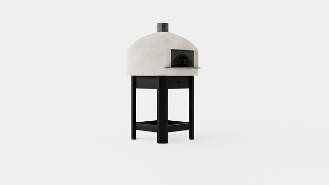 Modenzo 80 - Neapolitan Pizza oven built in biscotto brick Low-poly 3D model