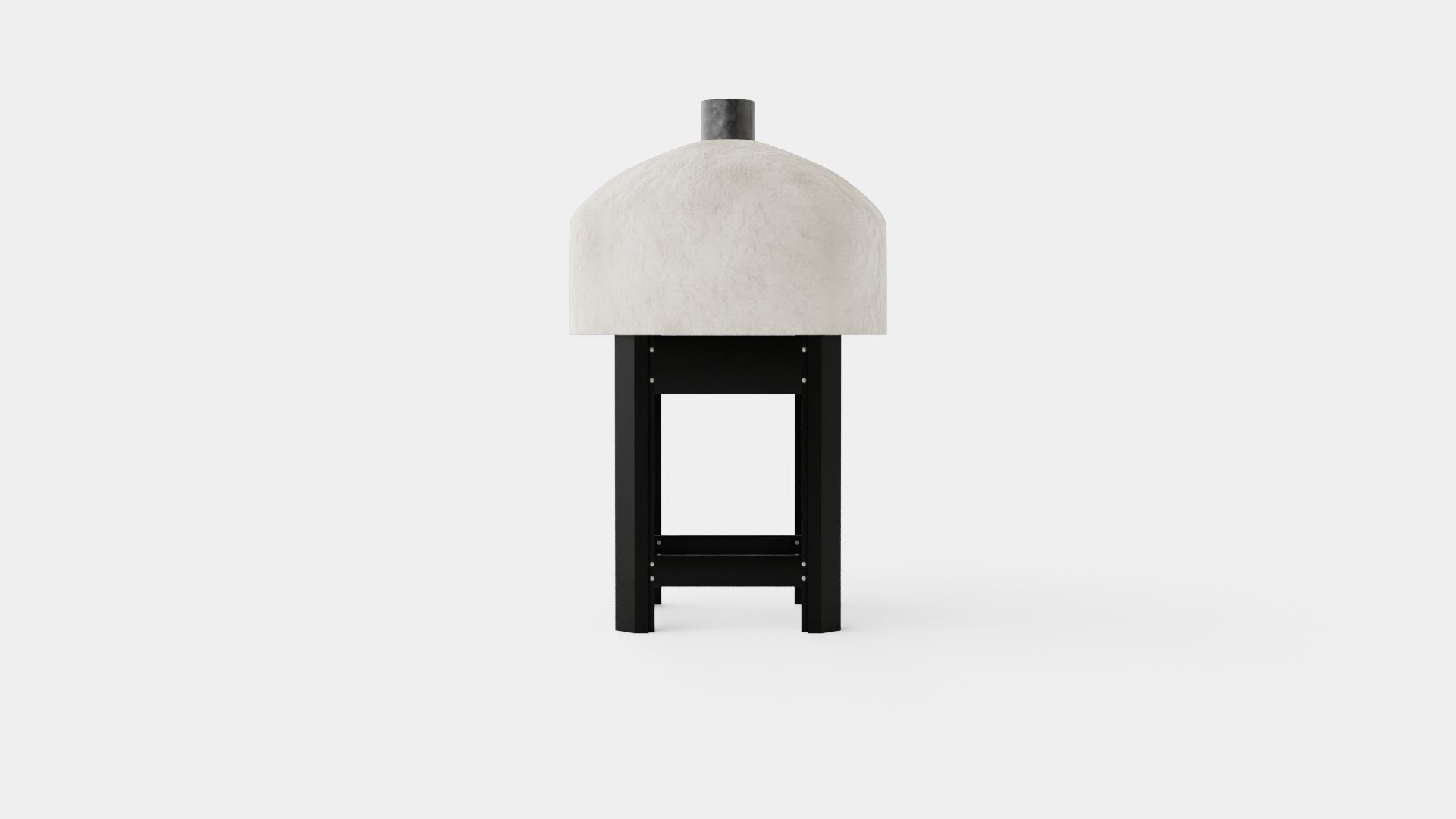 Modenzo 80 - Neapolitan Pizza oven built in biscotto brick Low-poly 3D model_4