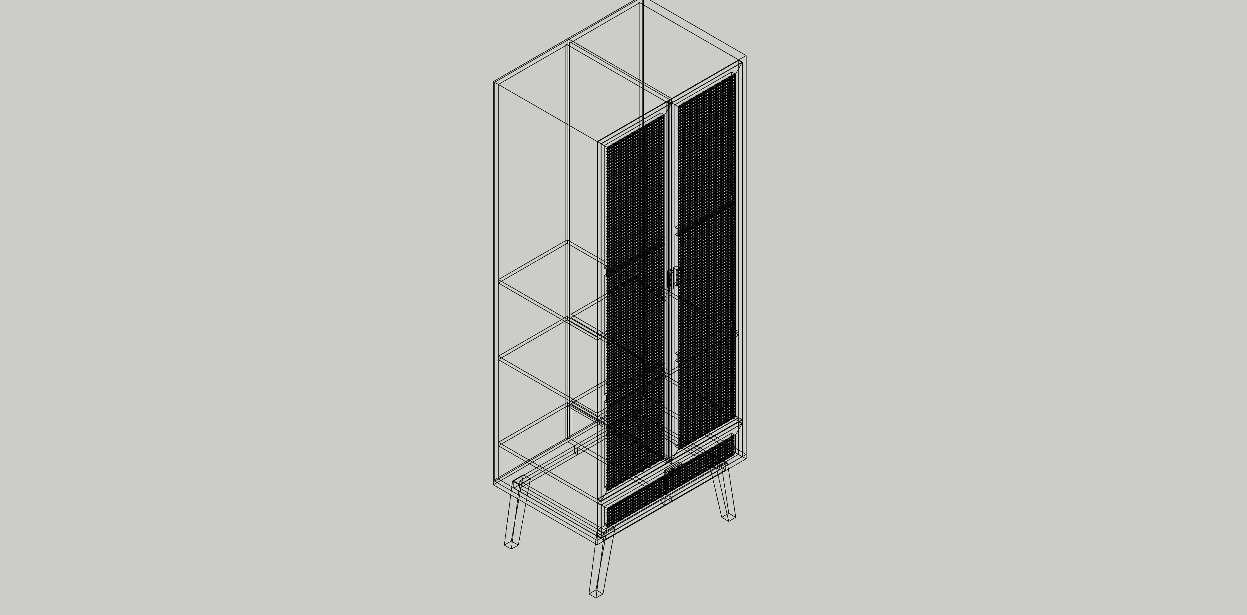 Wardrobe SKLUM Madera Ralik 3D model_7