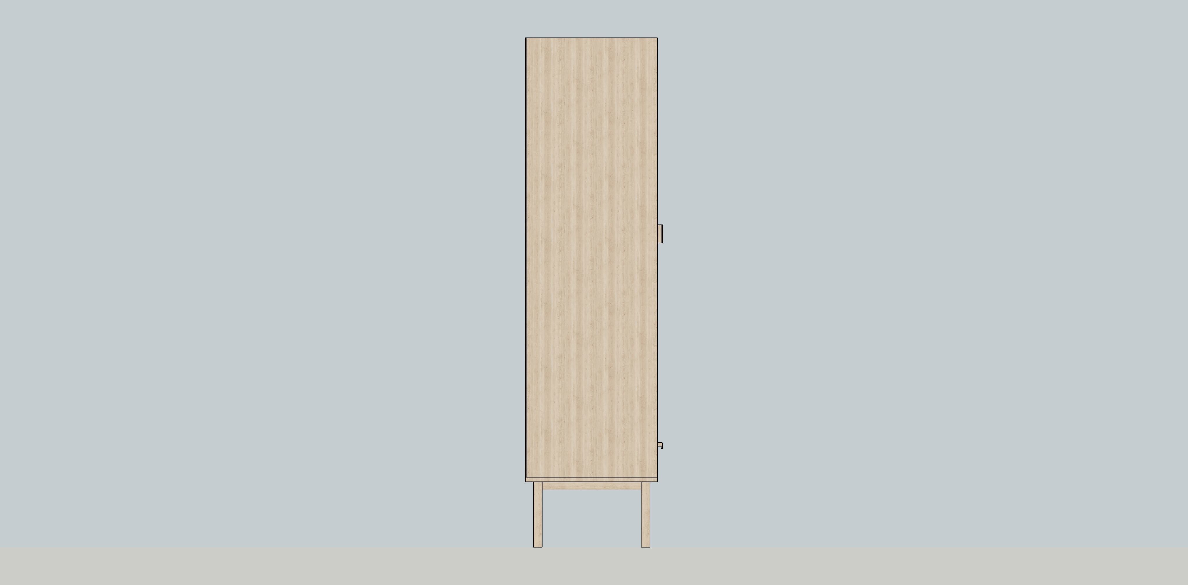 Wardrobe SKLUM Madera Ralik 3D model_4