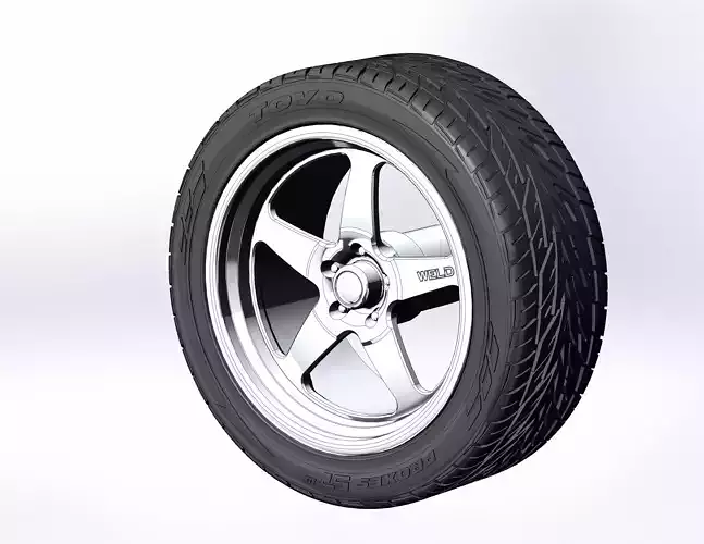 Custom wheels Weld Racing Ventura S105 for your scale model