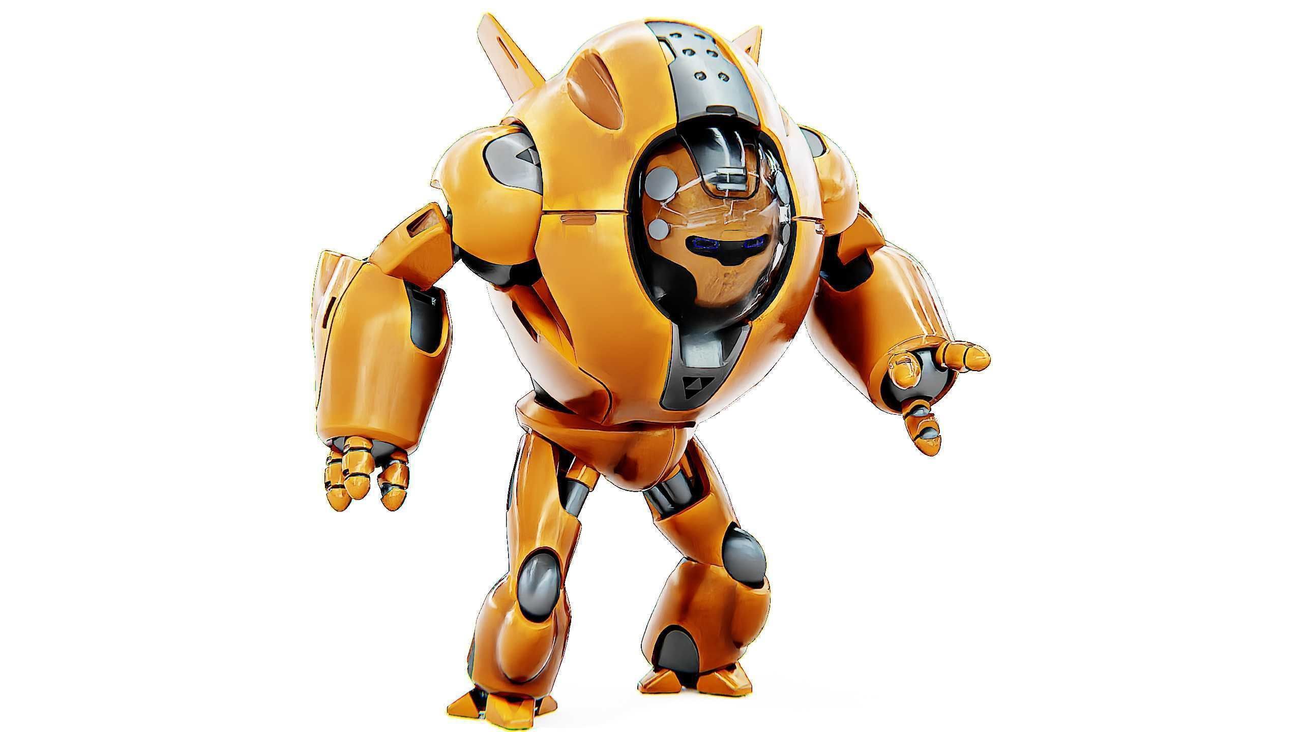 ASTRONAUT BOTV-3000 B Rigged for Unreal Engine - Unity - MIXAMO 3D model_2