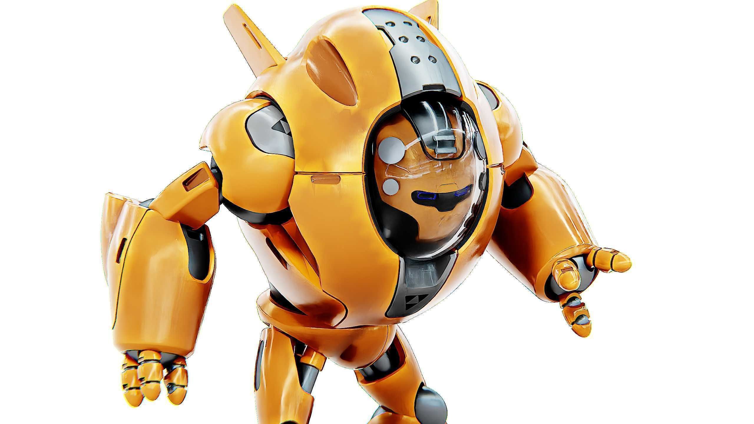 ASTRONAUT BOTV-3000 B Rigged for Unreal Engine - Unity - MIXAMO 3D model_23