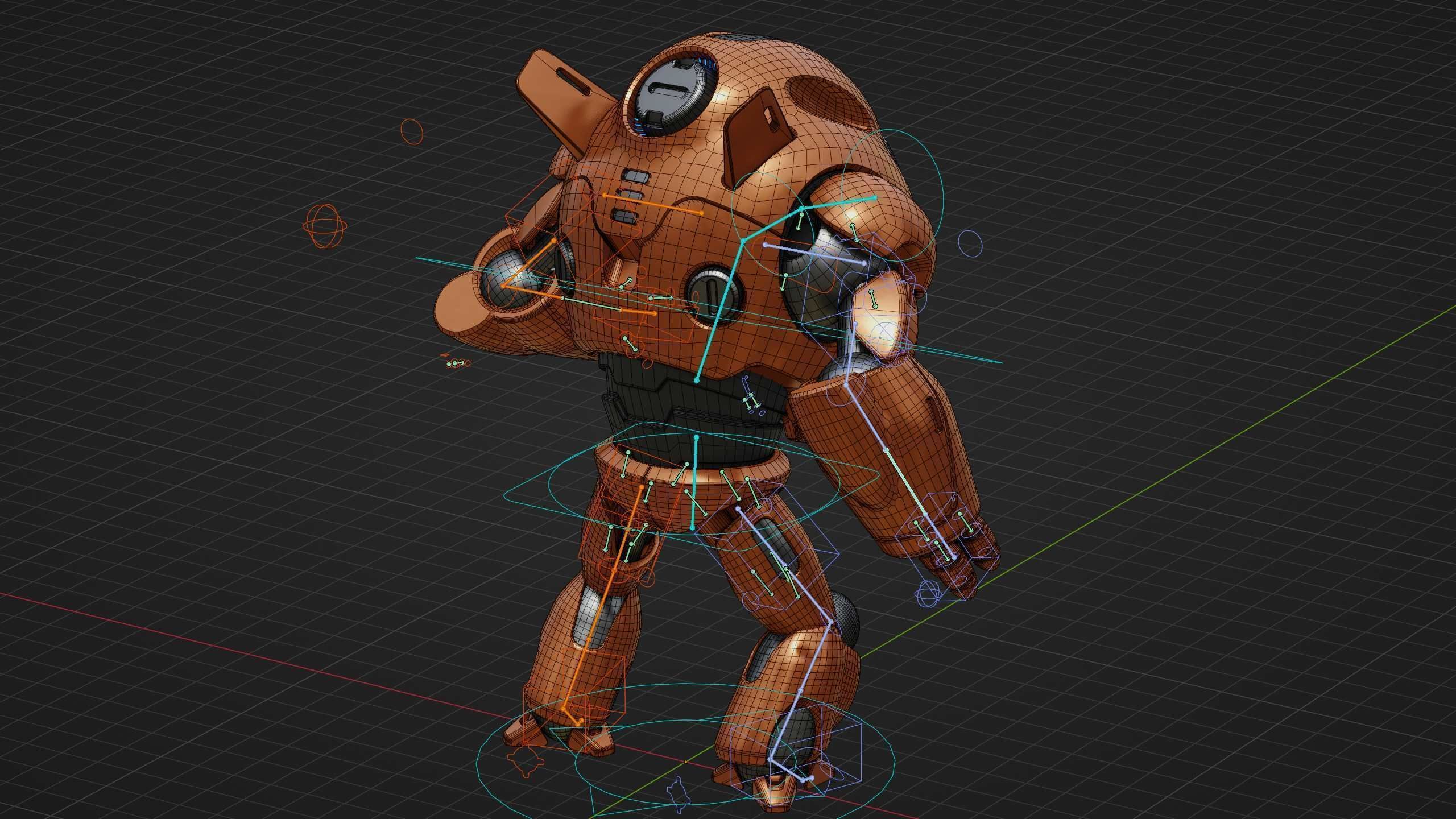 ASTRONAUT BOTV-3000 B Rigged for Unreal Engine - Unity - MIXAMO 3D model_38