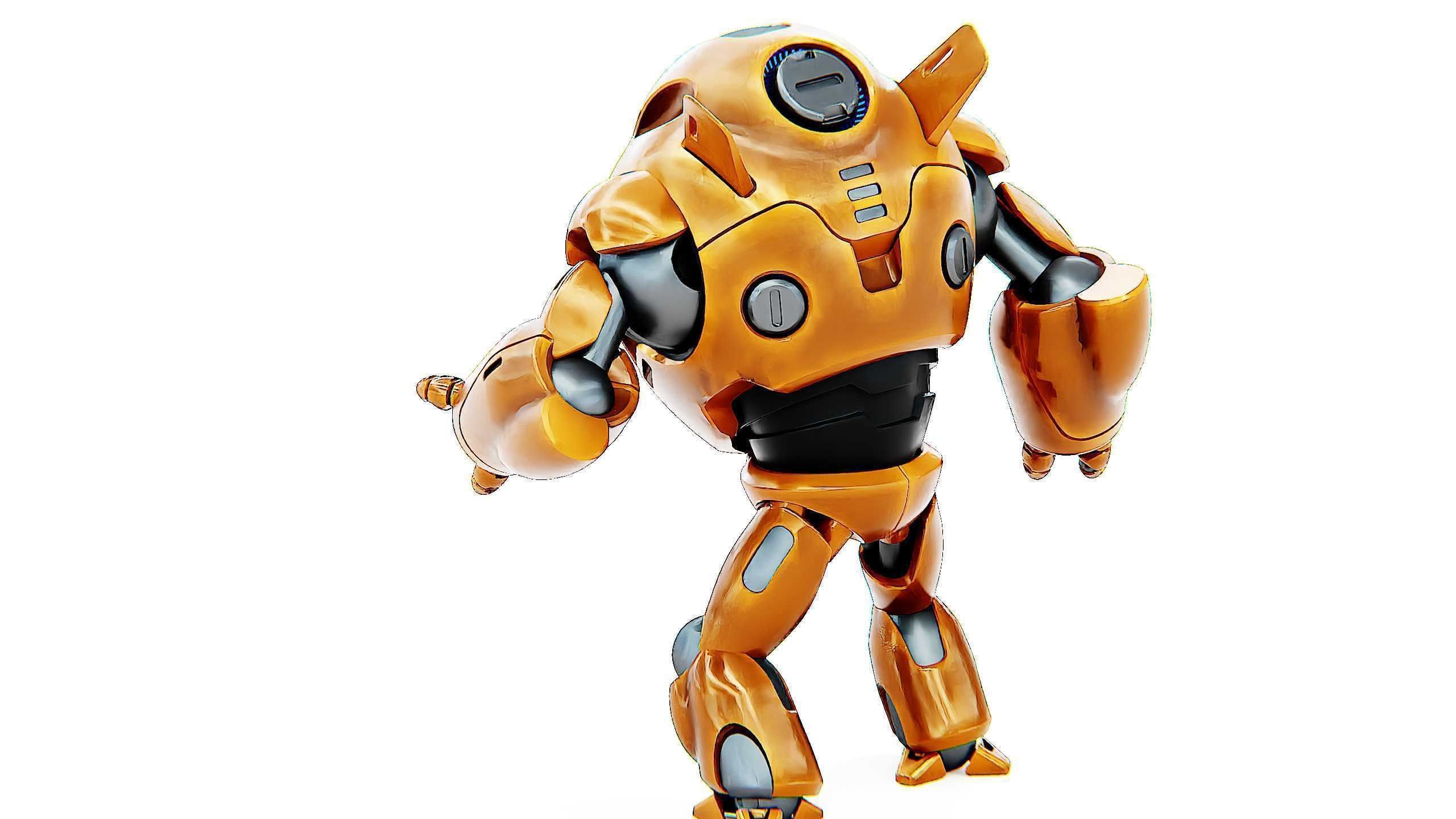 ASTRONAUT BOTV-3000 B Rigged for Unreal Engine - Unity - MIXAMO 3D model_14