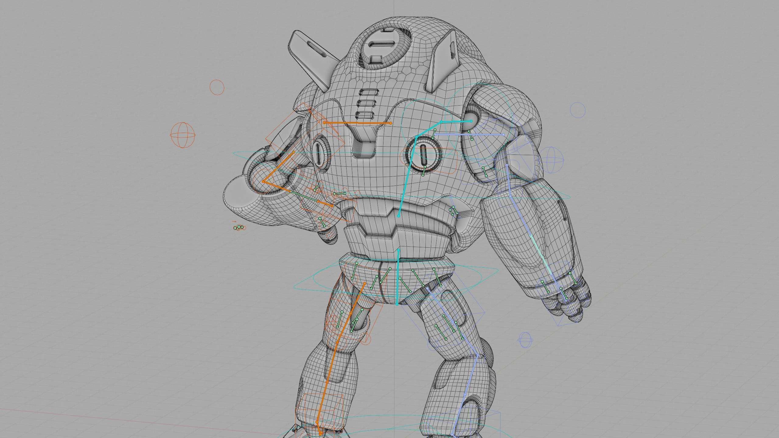 ASTRONAUT BOTV-3000 B Rigged for Unreal Engine - Unity - MIXAMO 3D model_41