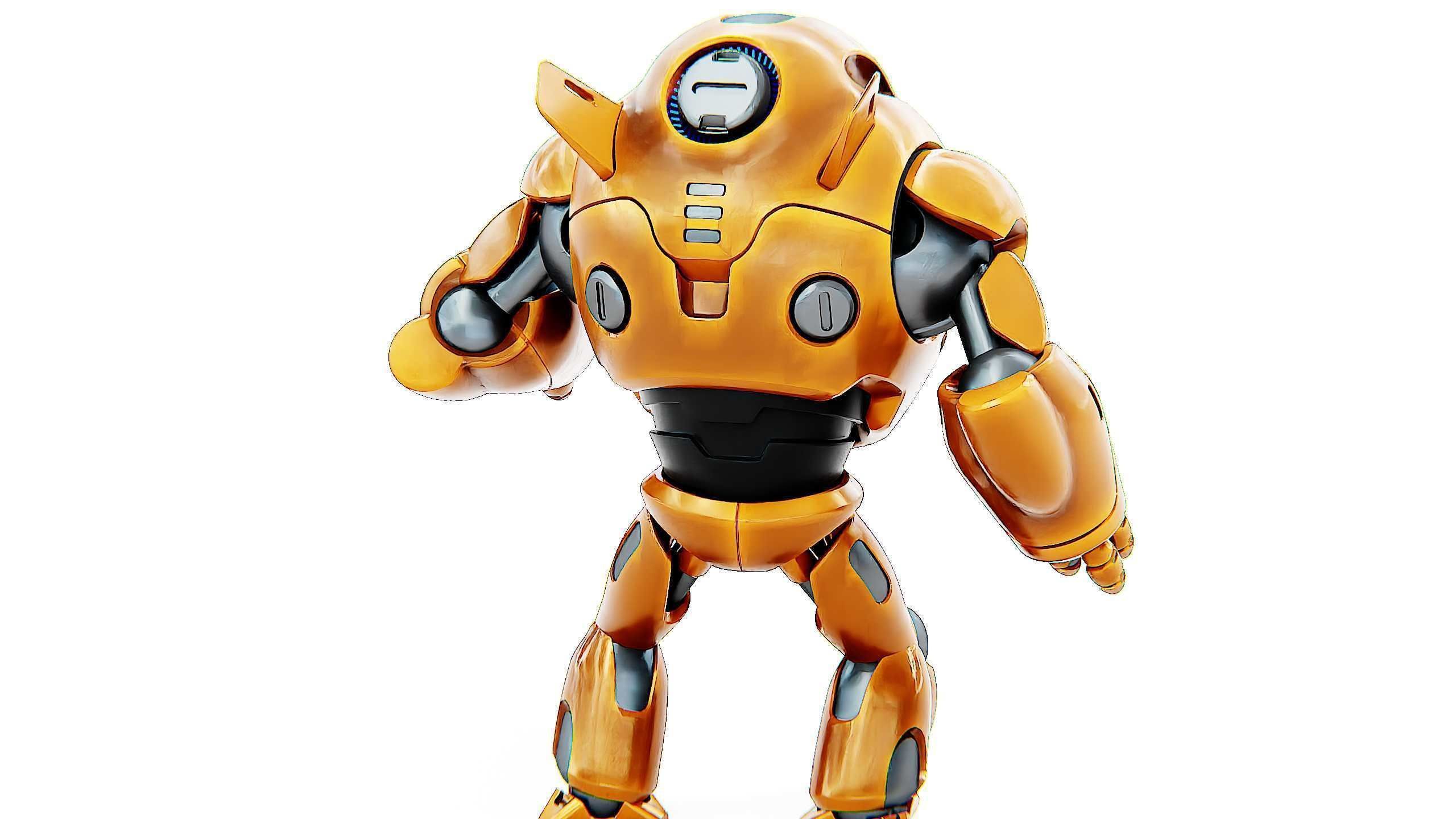 ASTRONAUT BOTV-3000 B Rigged for Unreal Engine - Unity - MIXAMO 3D model_11