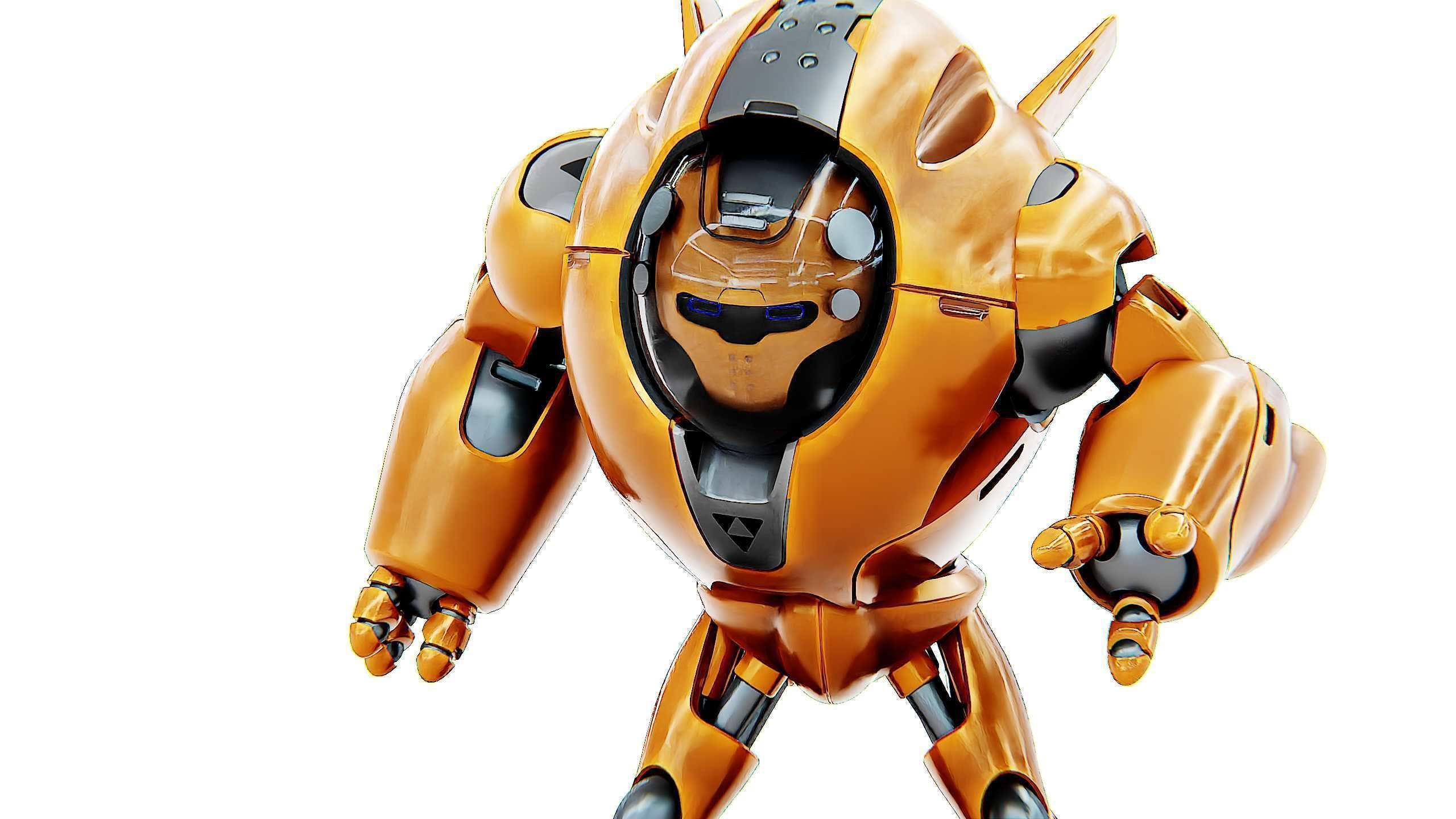 ASTRONAUT BOTV-3000 B Rigged for Unreal Engine - Unity - MIXAMO 3D model_22