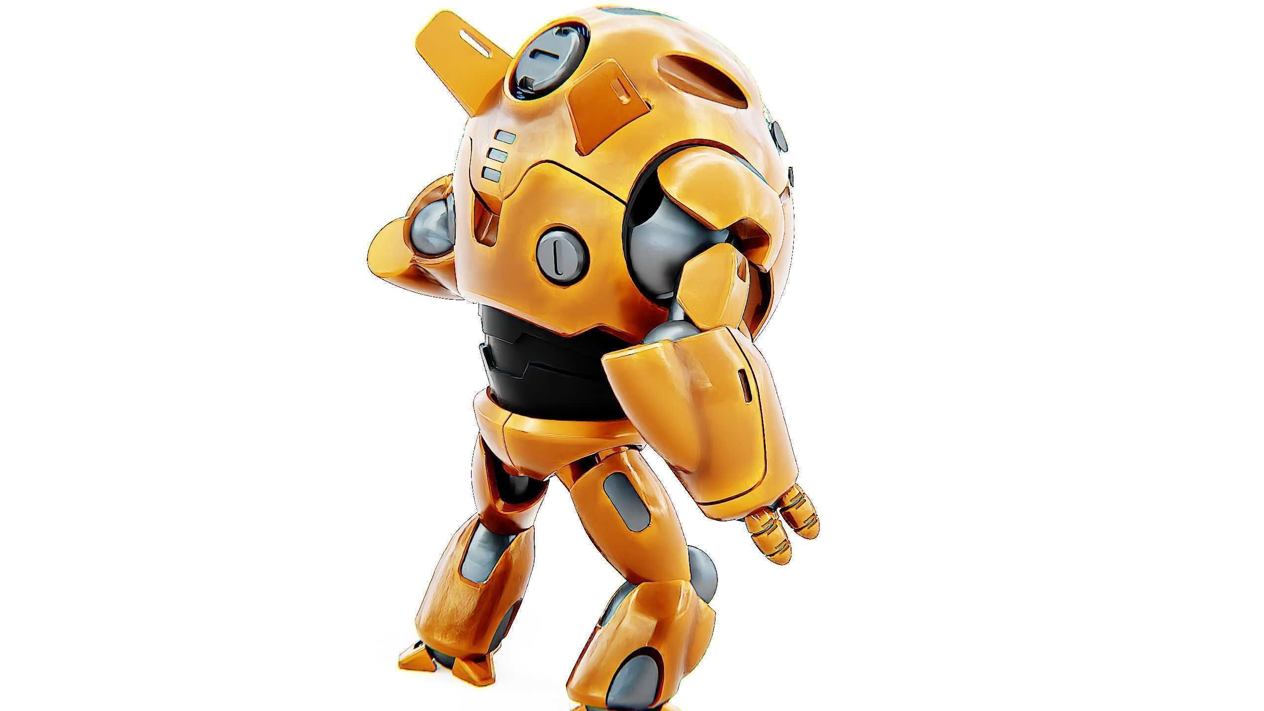 ASTRONAUT BOTV-3000 B Rigged for Unreal Engine - Unity - MIXAMO 3D model_8