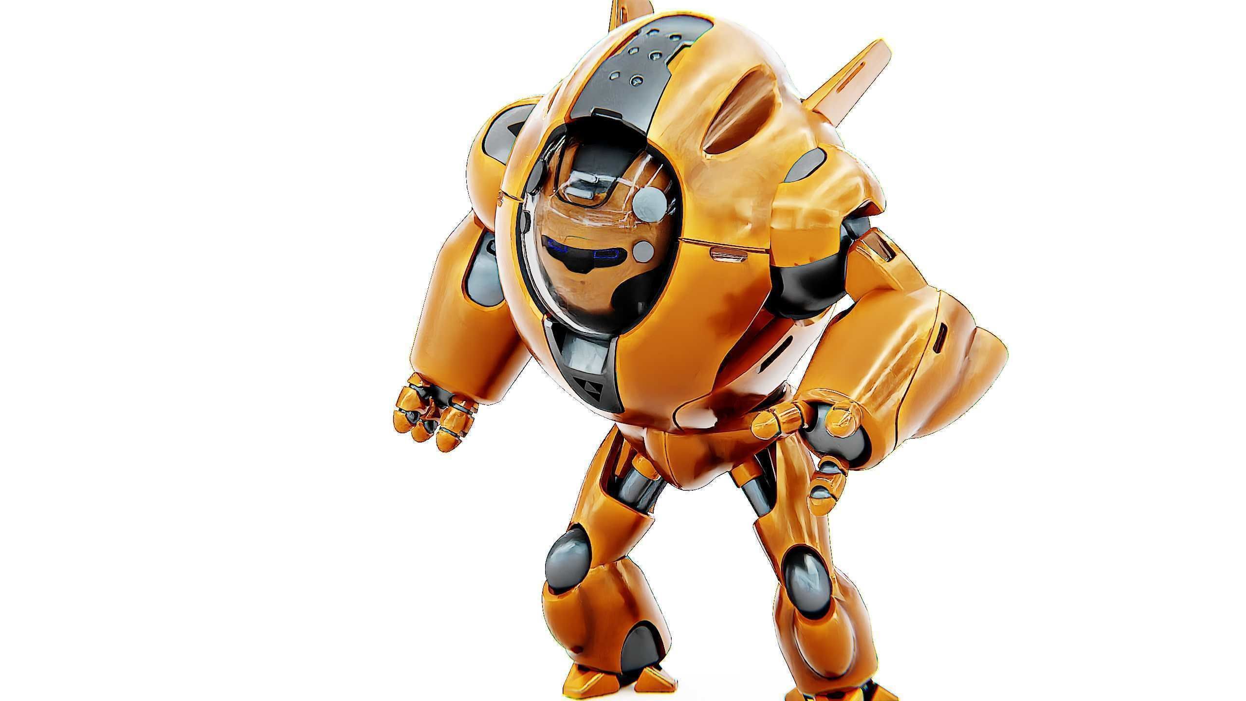 ASTRONAUT BOTV-3000 B Rigged for Unreal Engine - Unity - MIXAMO 3D model_21