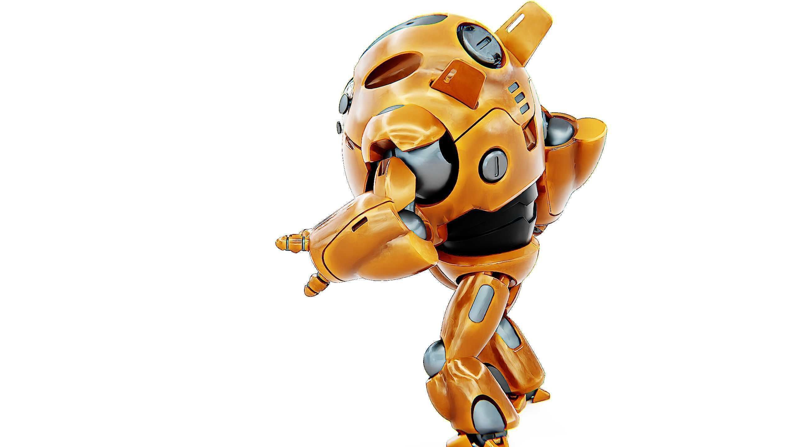 ASTRONAUT BOTV-3000 B Rigged for Unreal Engine - Unity - MIXAMO 3D model_16