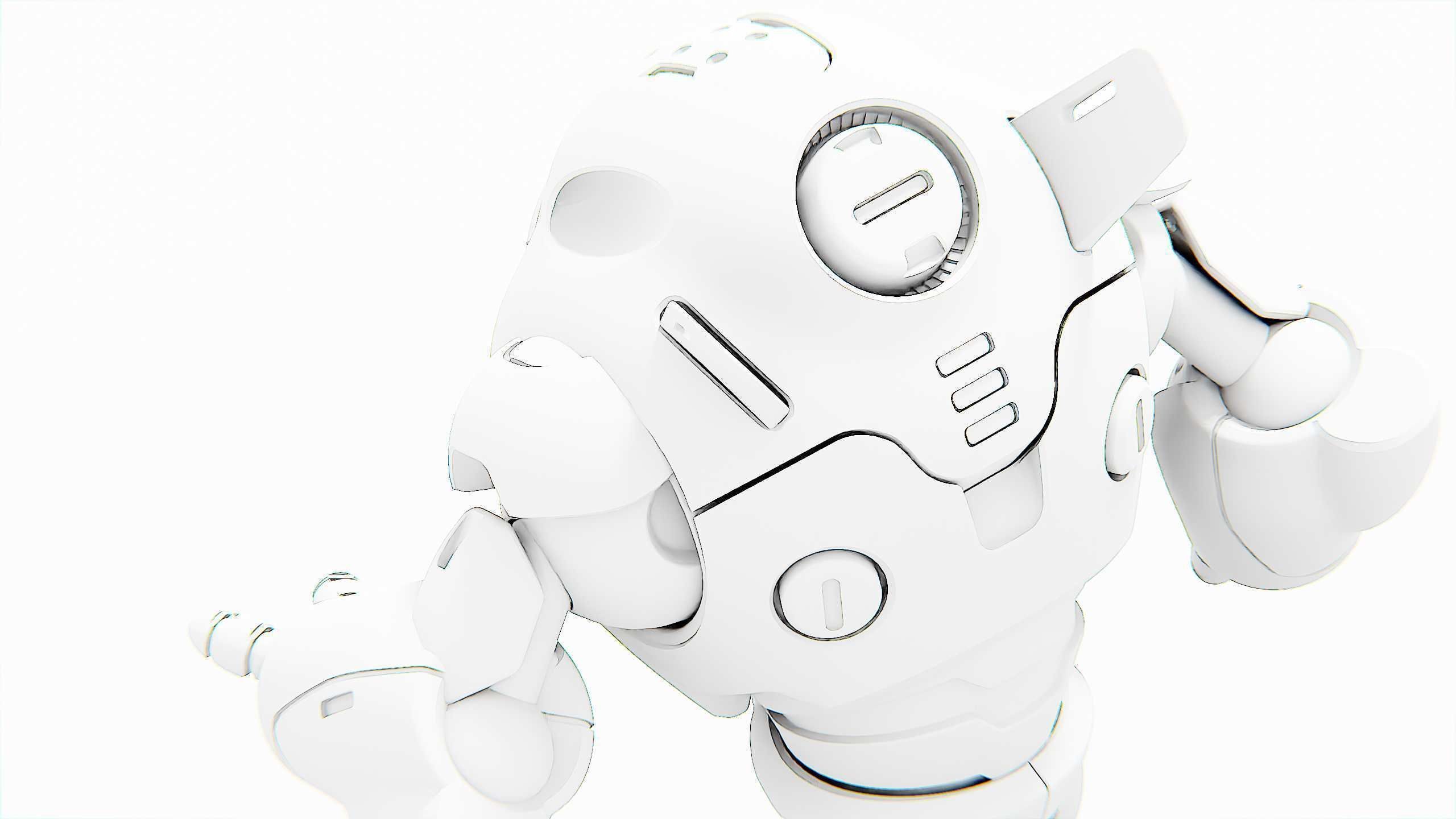 ASTRONAUT BOTV-3000 B Rigged for Unreal Engine - Unity - MIXAMO 3D model_35