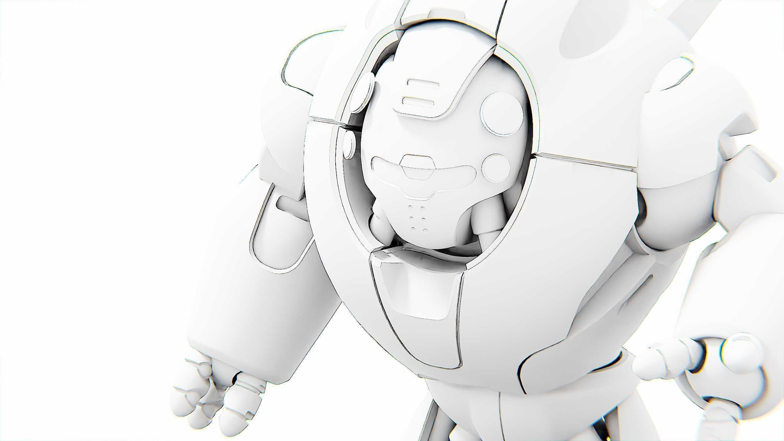 ASTRONAUT BOTV-3000 B Rigged for Unreal Engine - Unity - MIXAMO 3D model_36