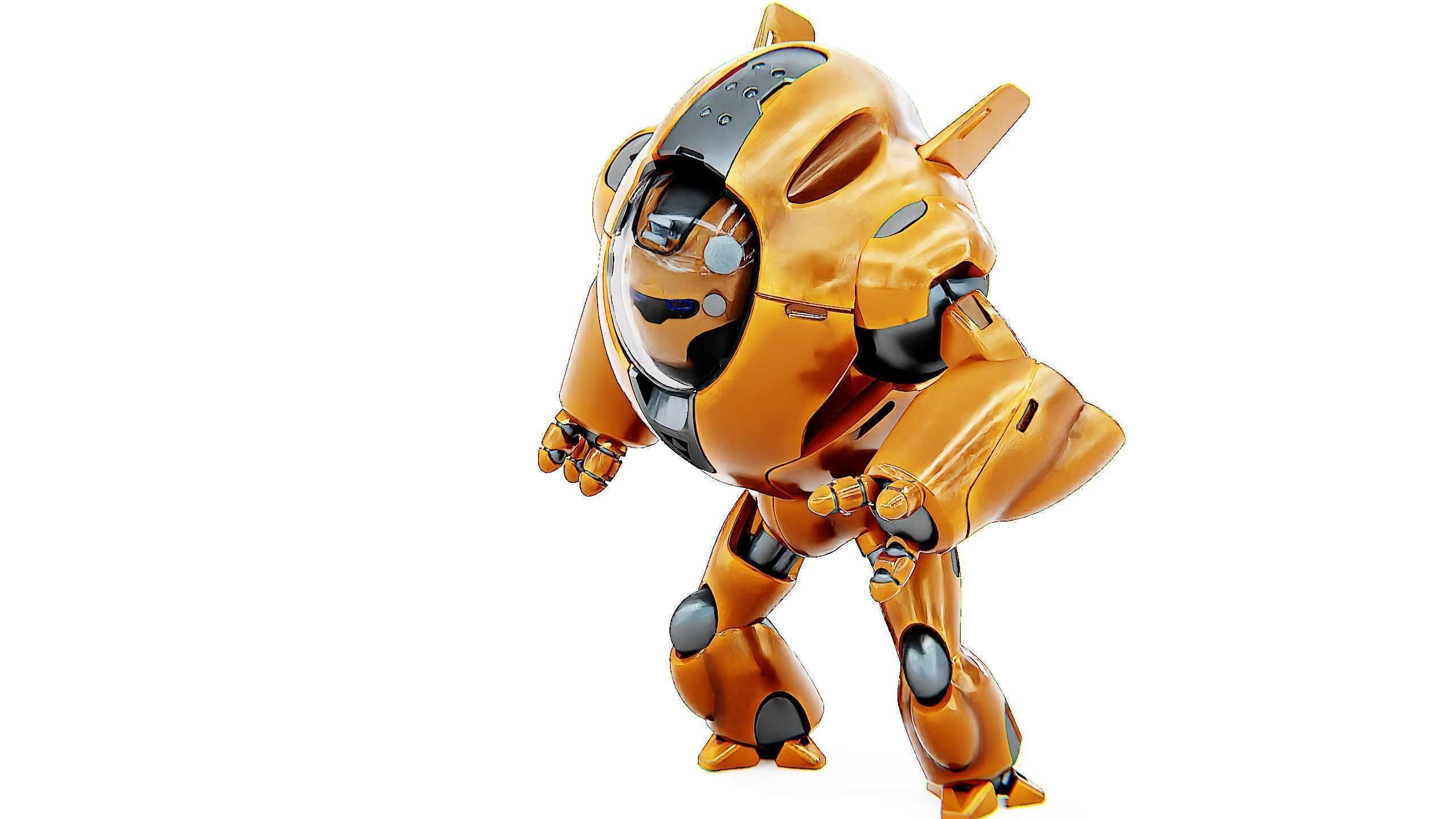 ASTRONAUT BOTV-3000 B Rigged for Unreal Engine - Unity - MIXAMO 3D model_20