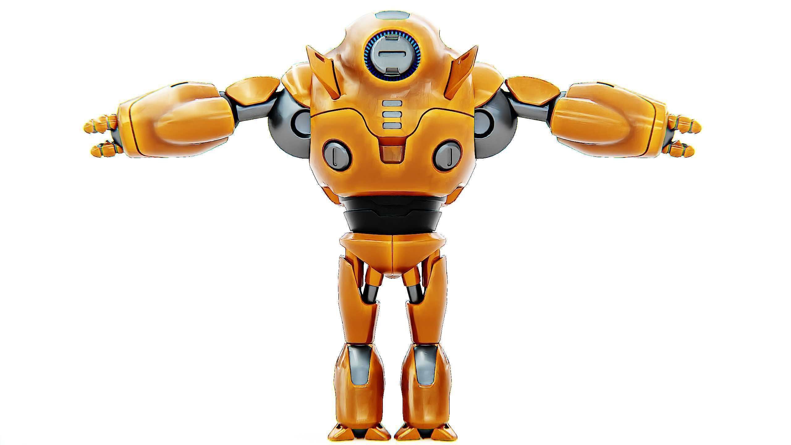 ASTRONAUT BOTV-3000 B Rigged for Unreal Engine - Unity - MIXAMO 3D model_31