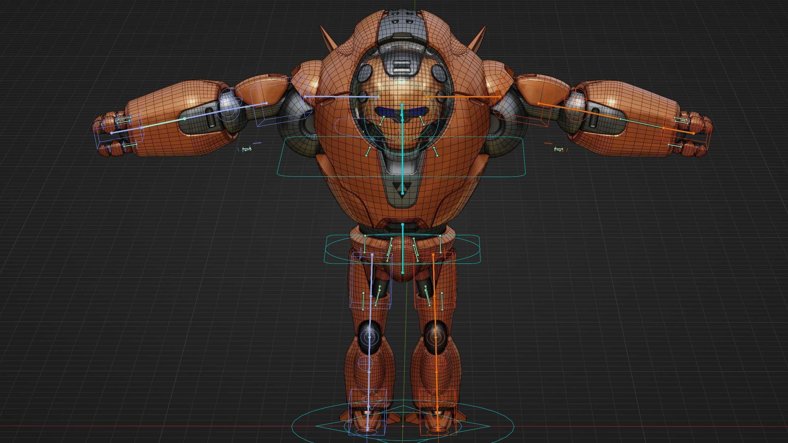 ASTRONAUT BOTV-3000 B Rigged for Unreal Engine - Unity - MIXAMO 3D model_39