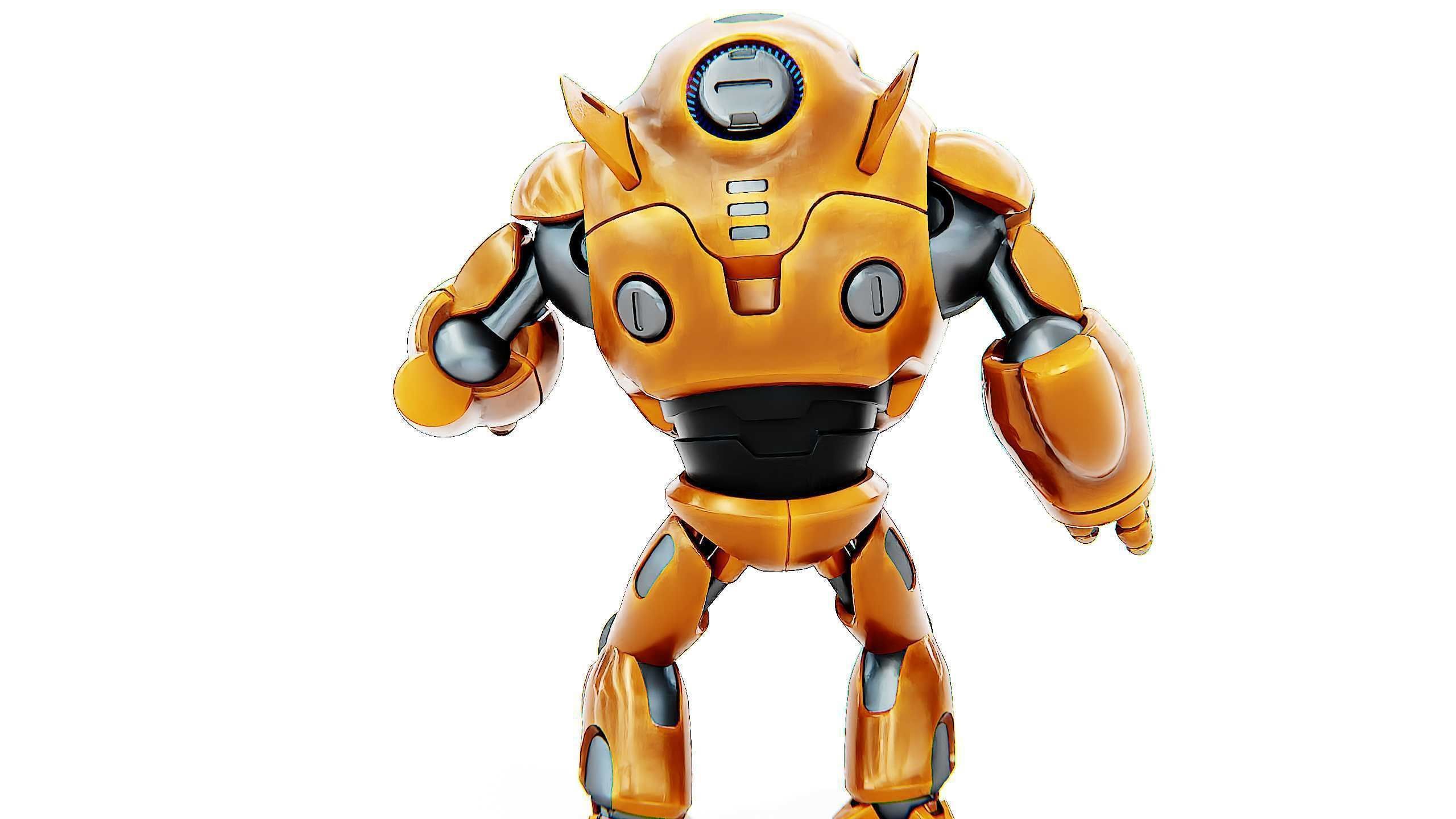 ASTRONAUT BOTV-3000 B Rigged for Unreal Engine - Unity - MIXAMO 3D model_12