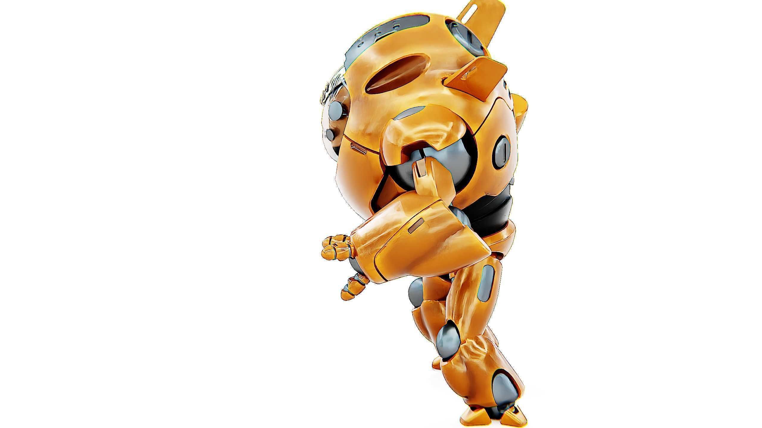 ASTRONAUT BOTV-3000 B Rigged for Unreal Engine - Unity - MIXAMO 3D model_17