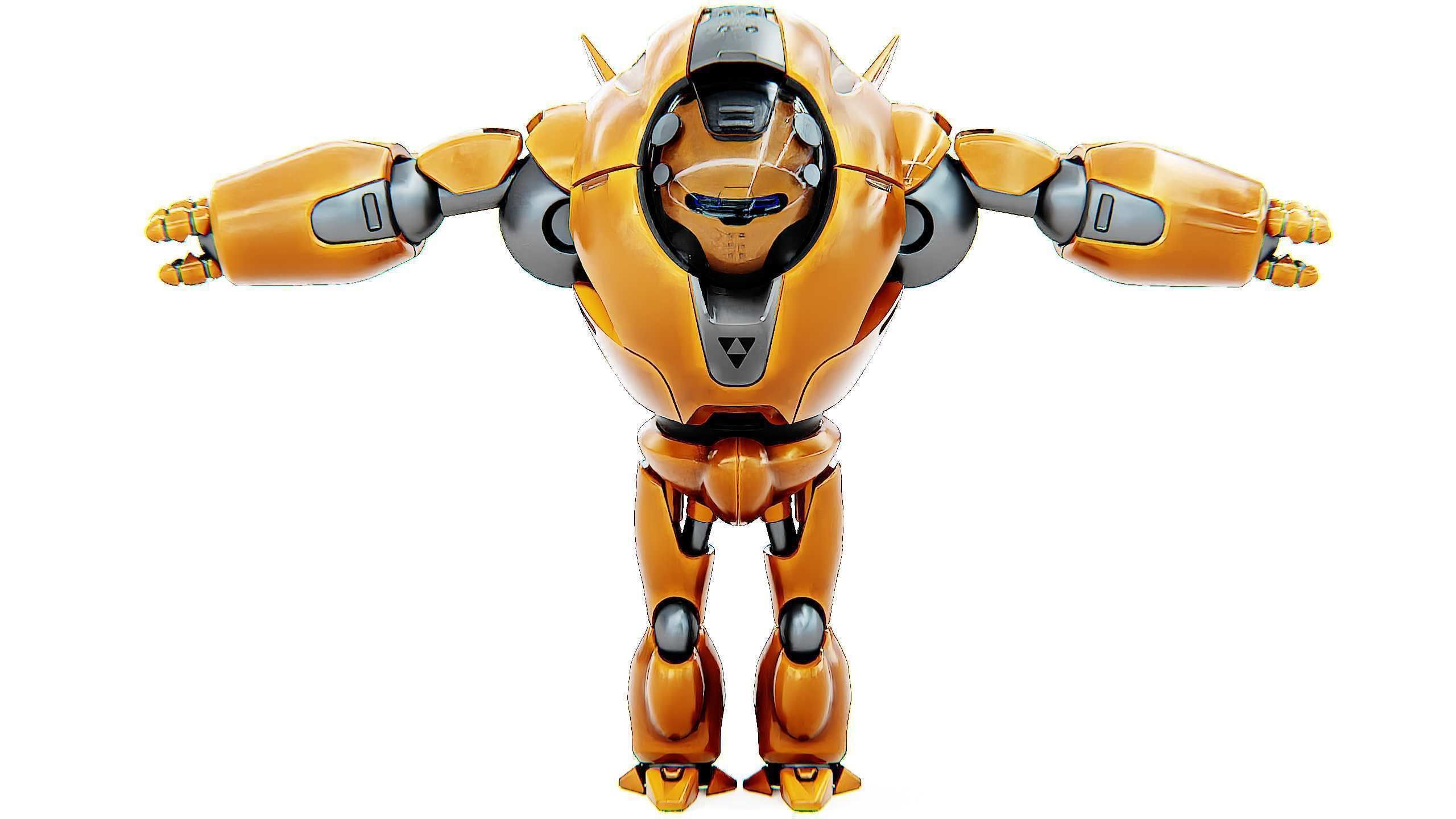 ASTRONAUT BOTV-3000 B Rigged for Unreal Engine - Unity - MIXAMO 3D model_30