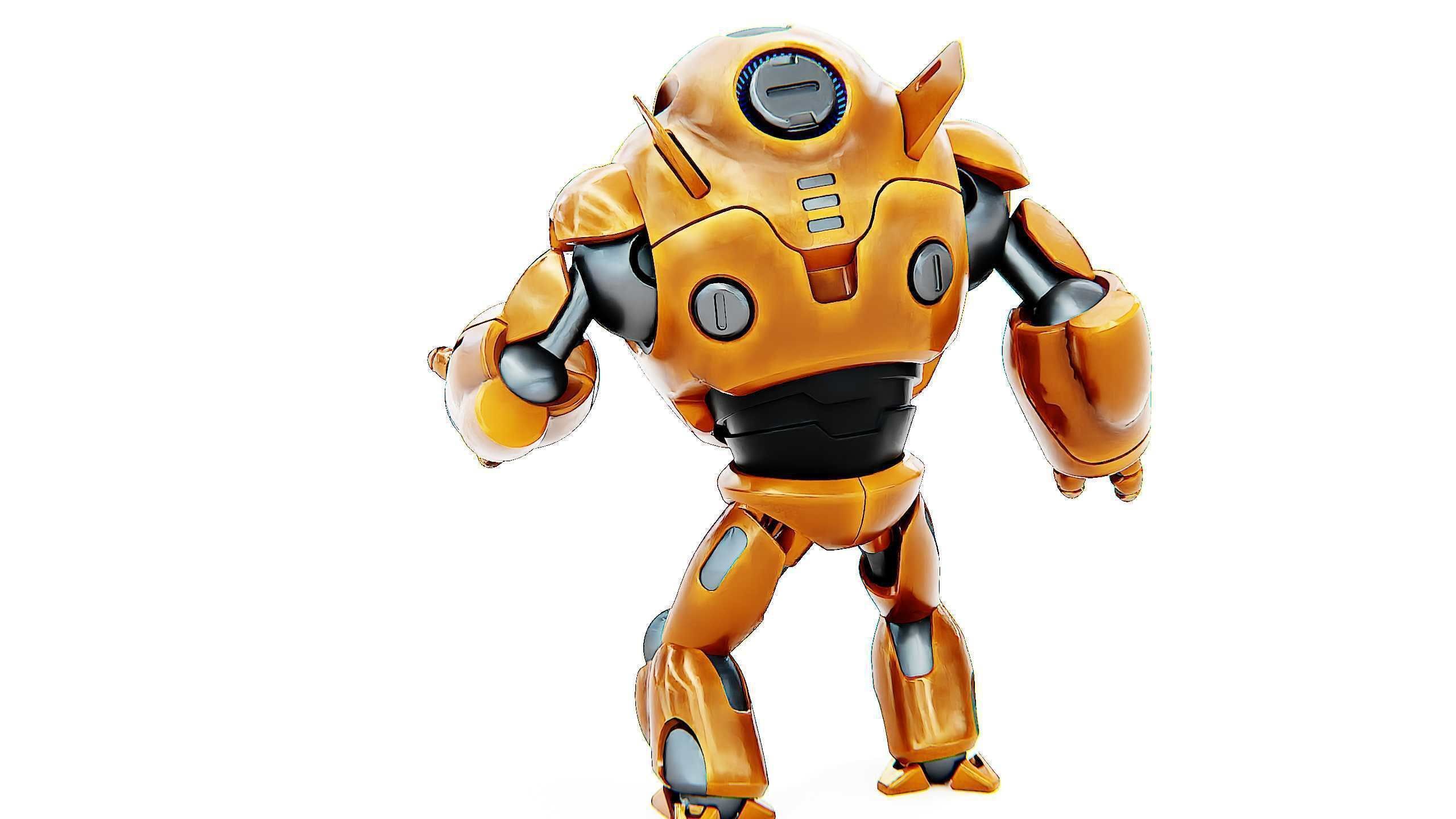 ASTRONAUT BOTV-3000 B Rigged for Unreal Engine - Unity - MIXAMO 3D model_13