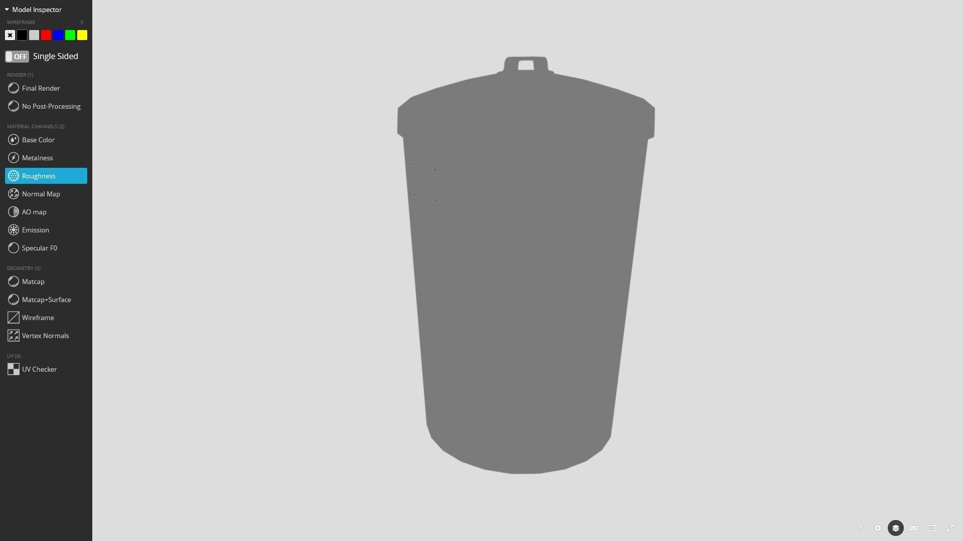 Garbage Can 3D Model Game Ready Low-poly 3D model_11