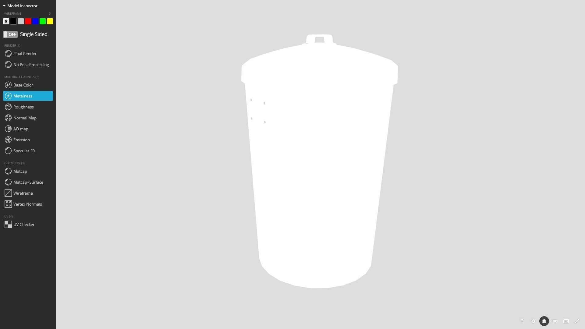 Garbage Can 3D Model Game Ready Low-poly 3D model_10