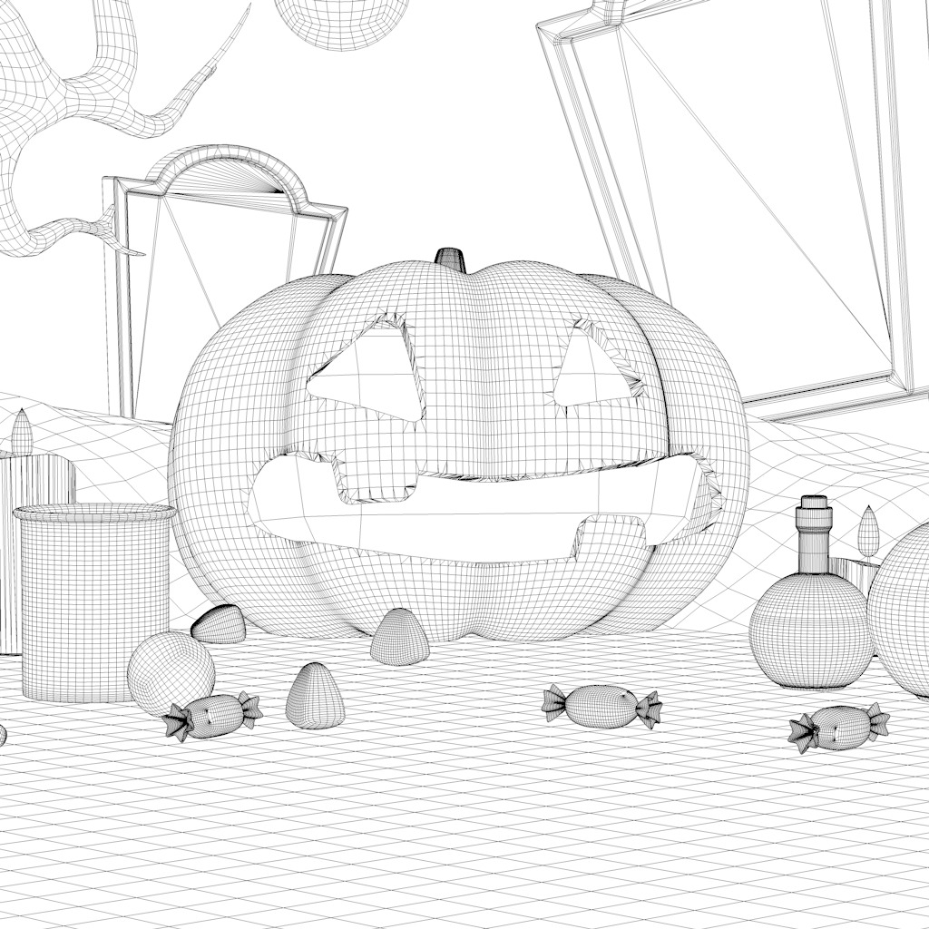 Halloween Pack 3D model_11