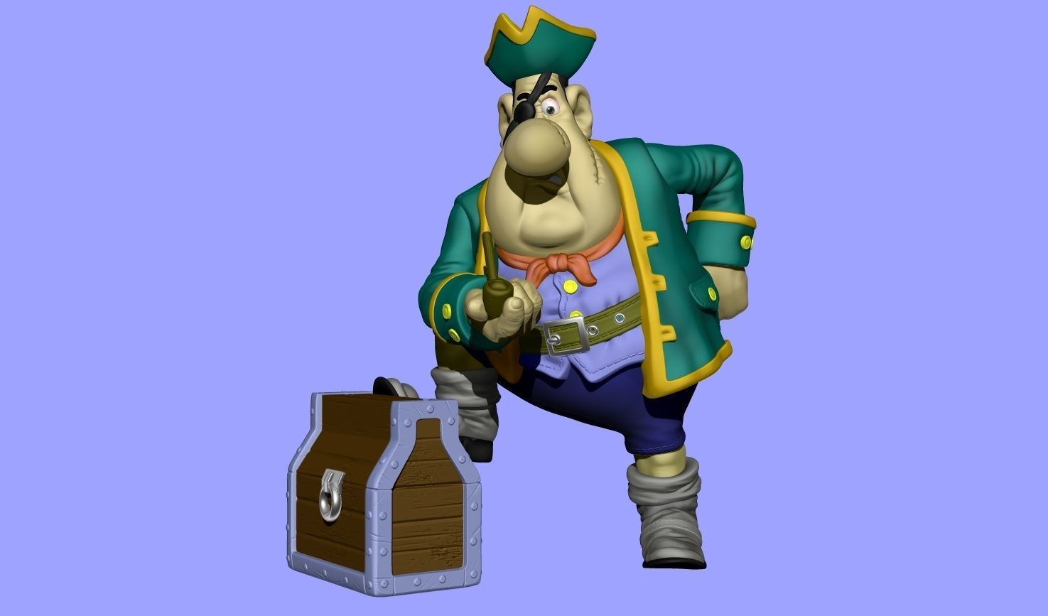 Billy Bones for 3d print STL 3D print model_7