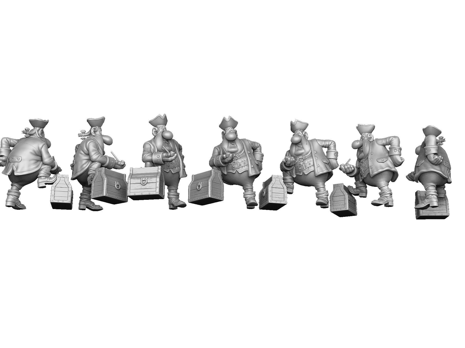 Billy Bones for 3d print STL 3D print model_26