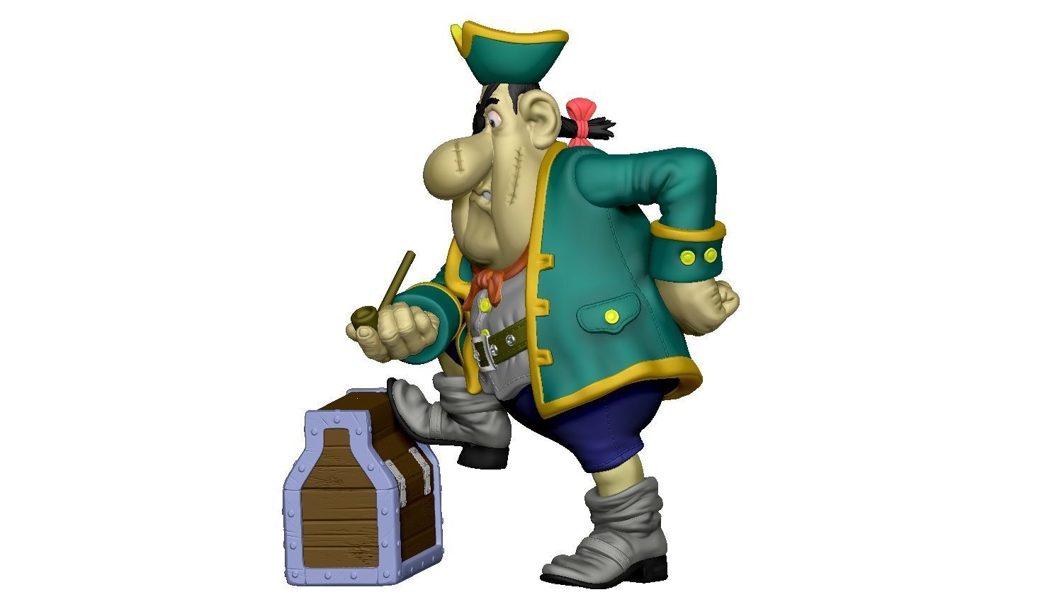 Billy Bones for 3d print STL 3D print model_28