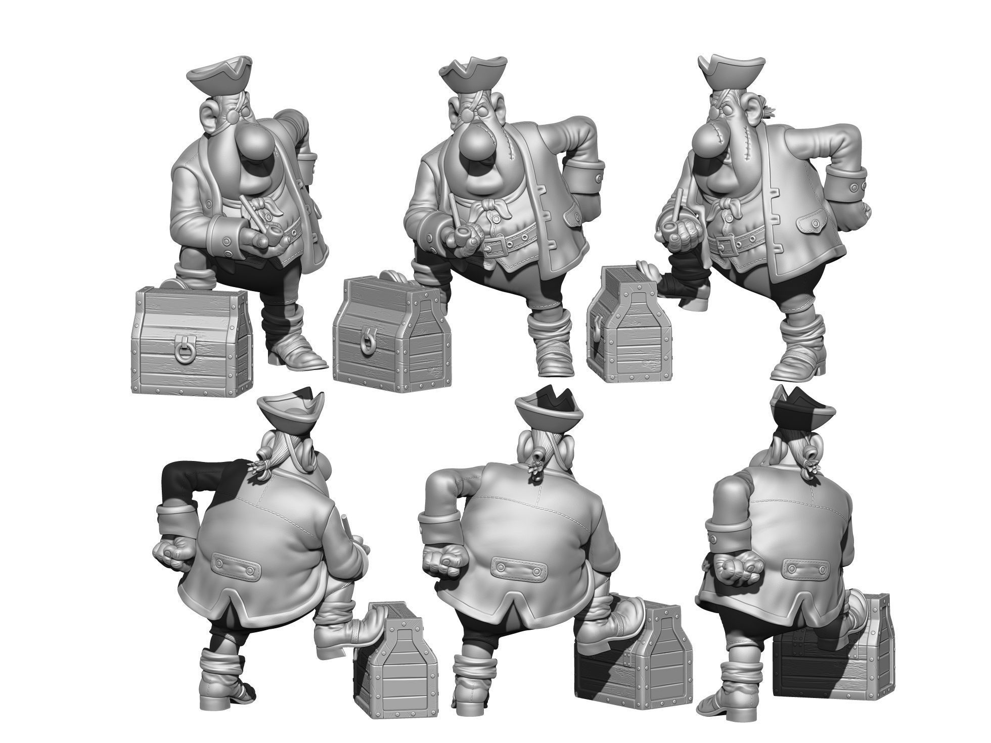 Billy Bones for 3d print STL 3D print model_25