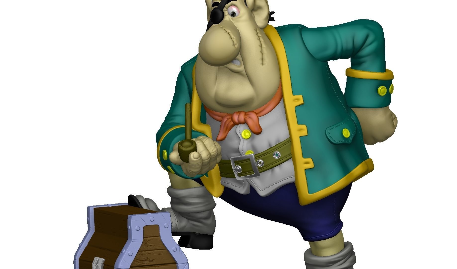 Billy Bones for 3d print STL 3D print model_16