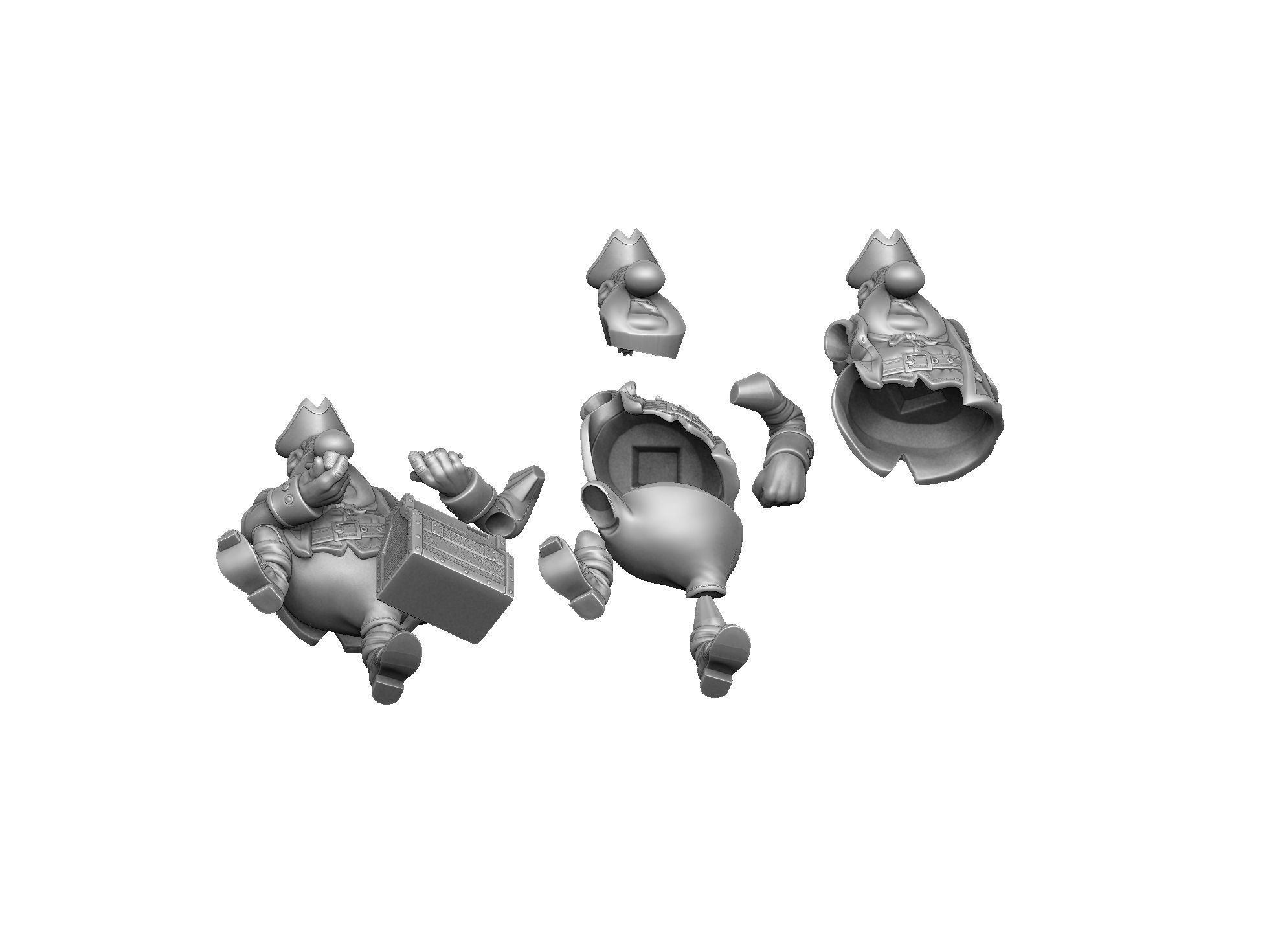 Billy Bones for 3d print STL 3D print model_21