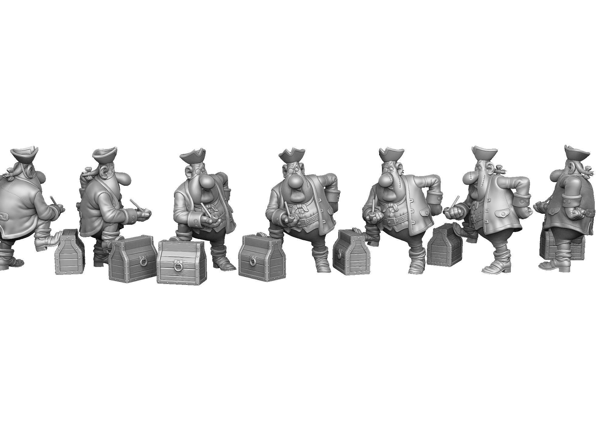 Billy Bones for 3d print STL 3D print model_30