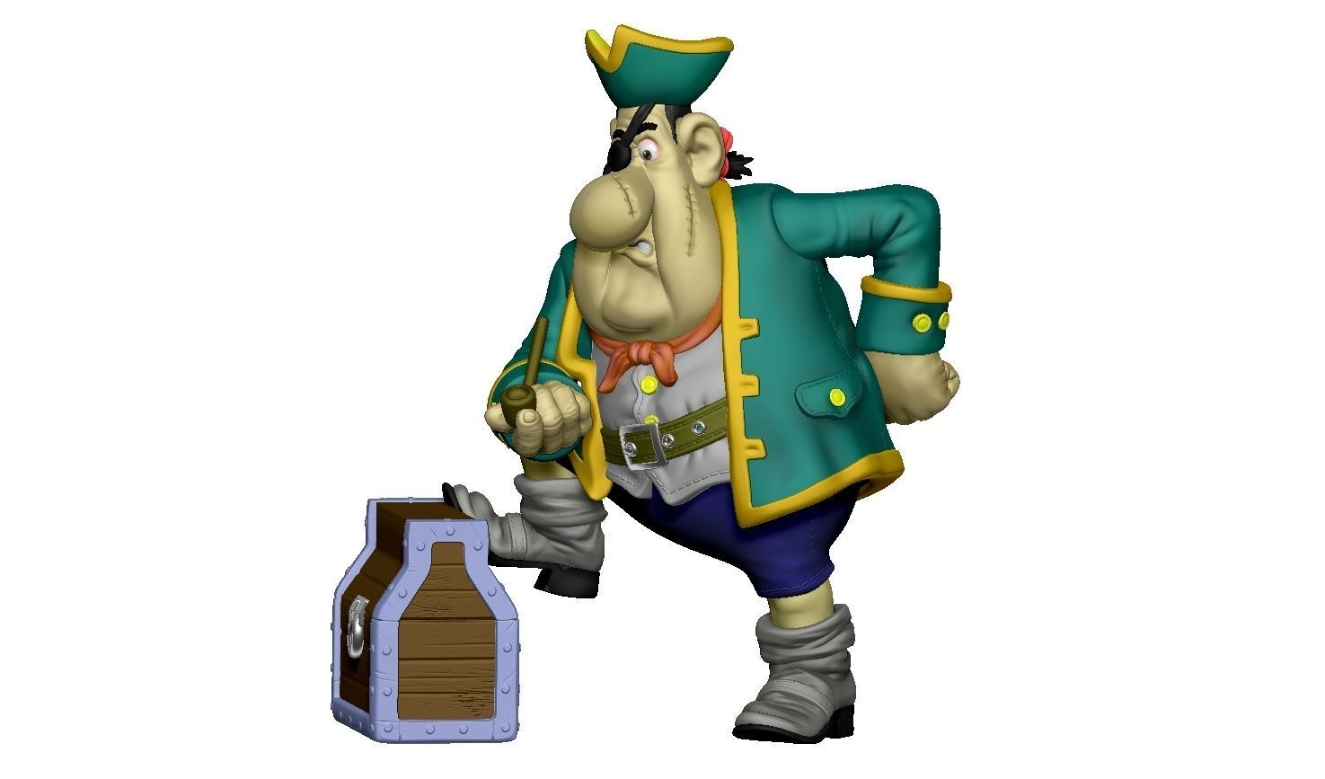 Billy Bones for 3d print STL 3D print model_27