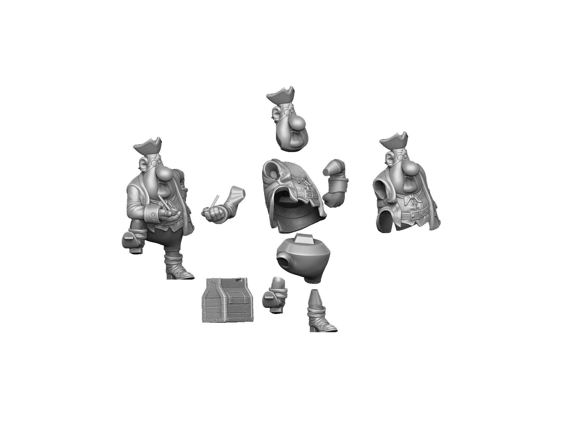 Billy Bones for 3d print STL 3D print model_19