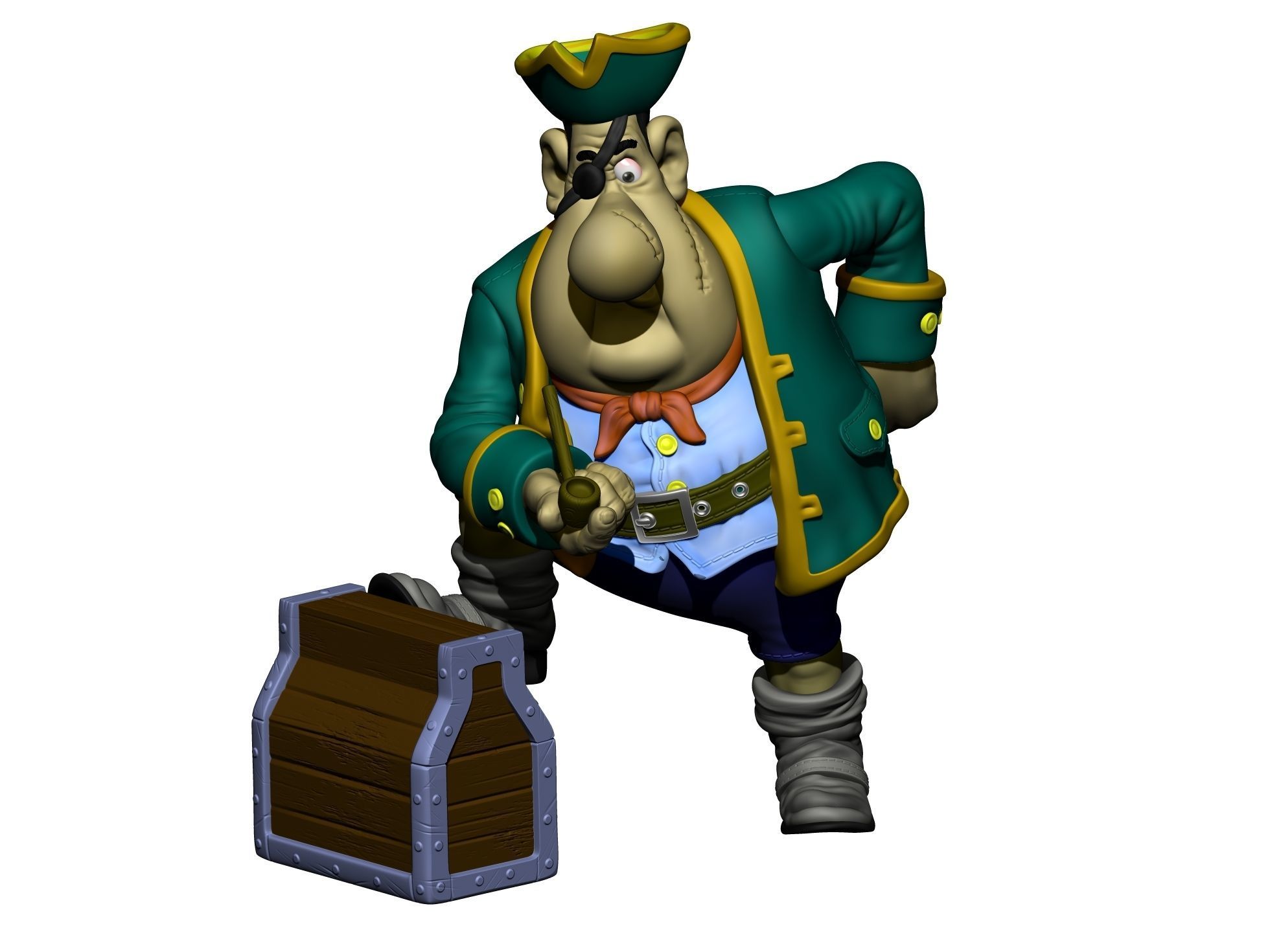 Billy Bones for 3d print STL 3D print model_23