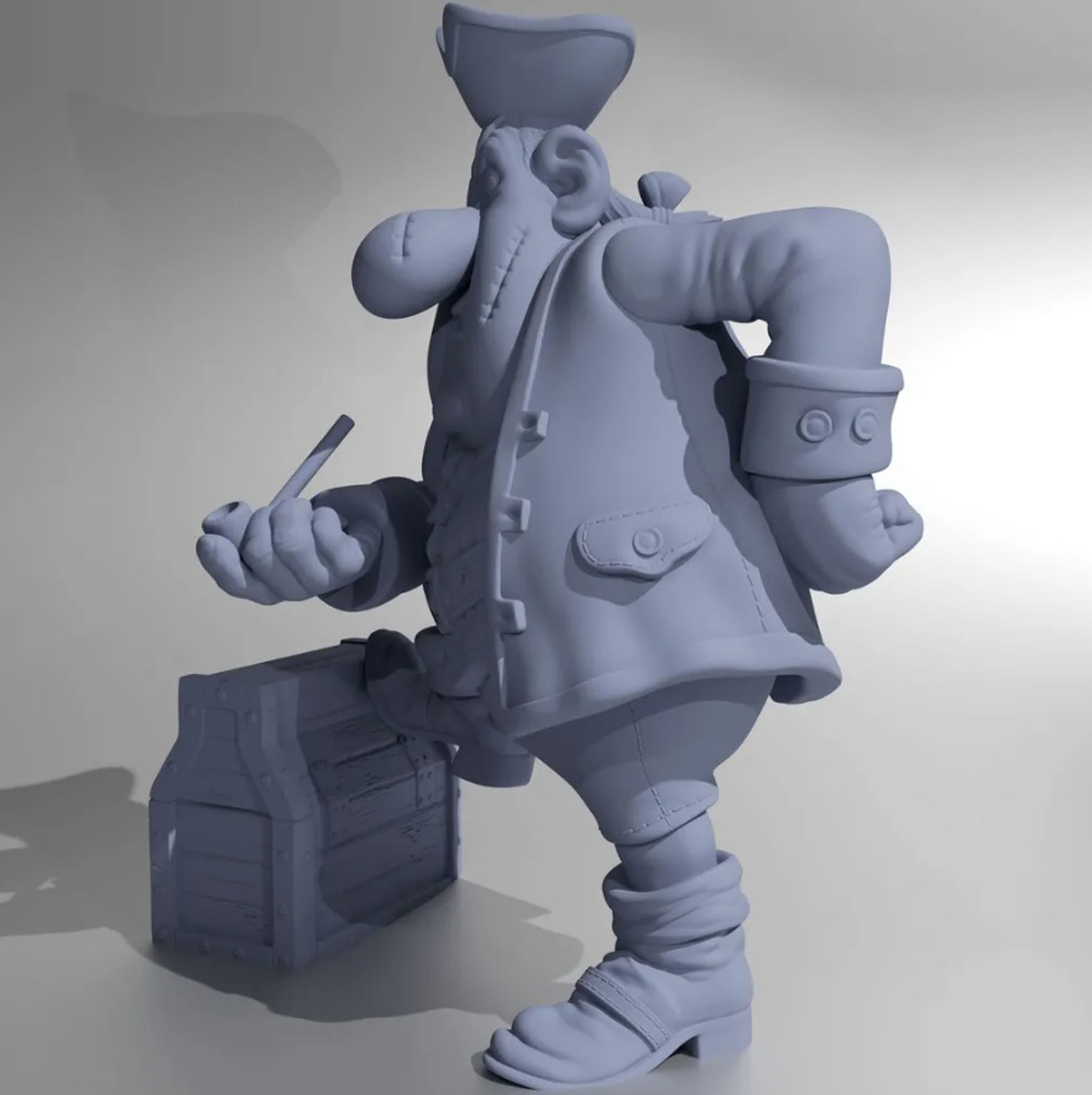 Billy Bones for 3d print STL 3D print model_2
