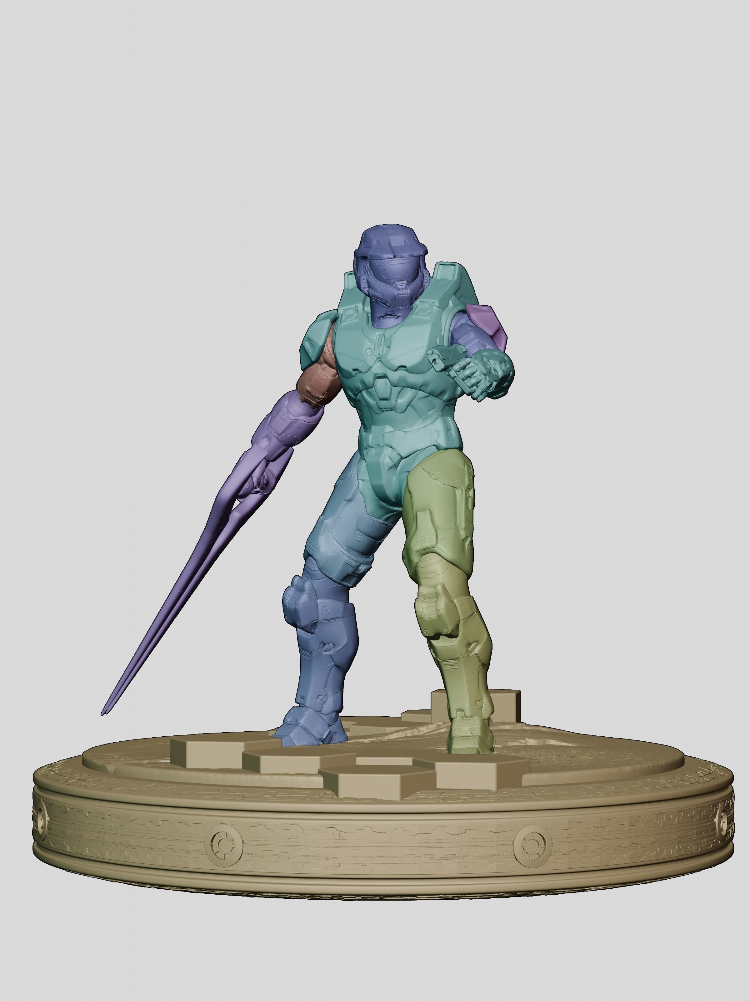 Halo Infinite Master Chief 3D print model_1